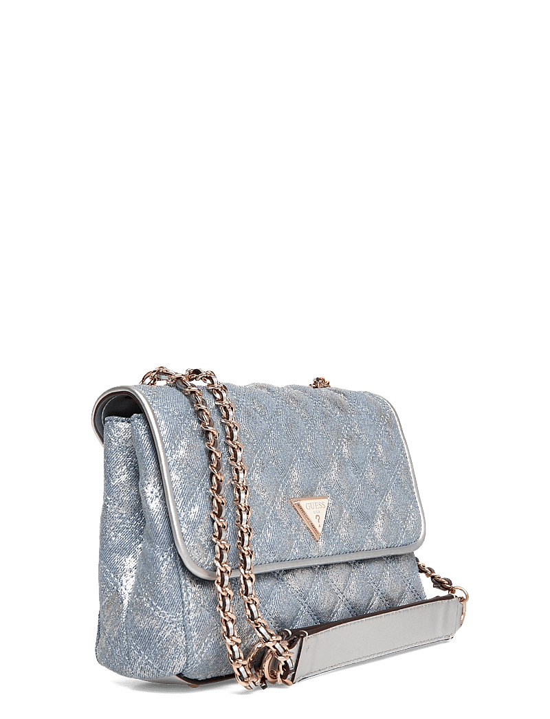 GUESS - GIULLY II 2 COMP CNVRTBLE FLAP - everyday style - metallic denim - 2
