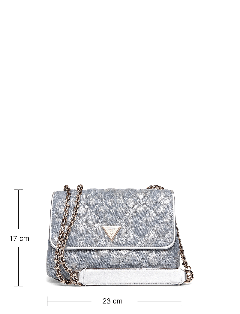 GUESS - GIULLY II 2 COMP CNVRTBLE FLAP - everyday style - metallic denim - 3