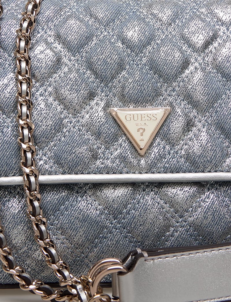 GUESS - GIULLY II 2 COMP CNVRTBLE FLAP - everyday style - metallic denim - 4