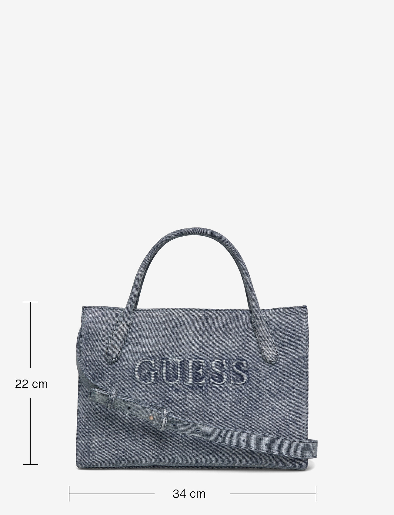 GUESS - JODI TOTE - tote-stiilis kotid - denim - 3