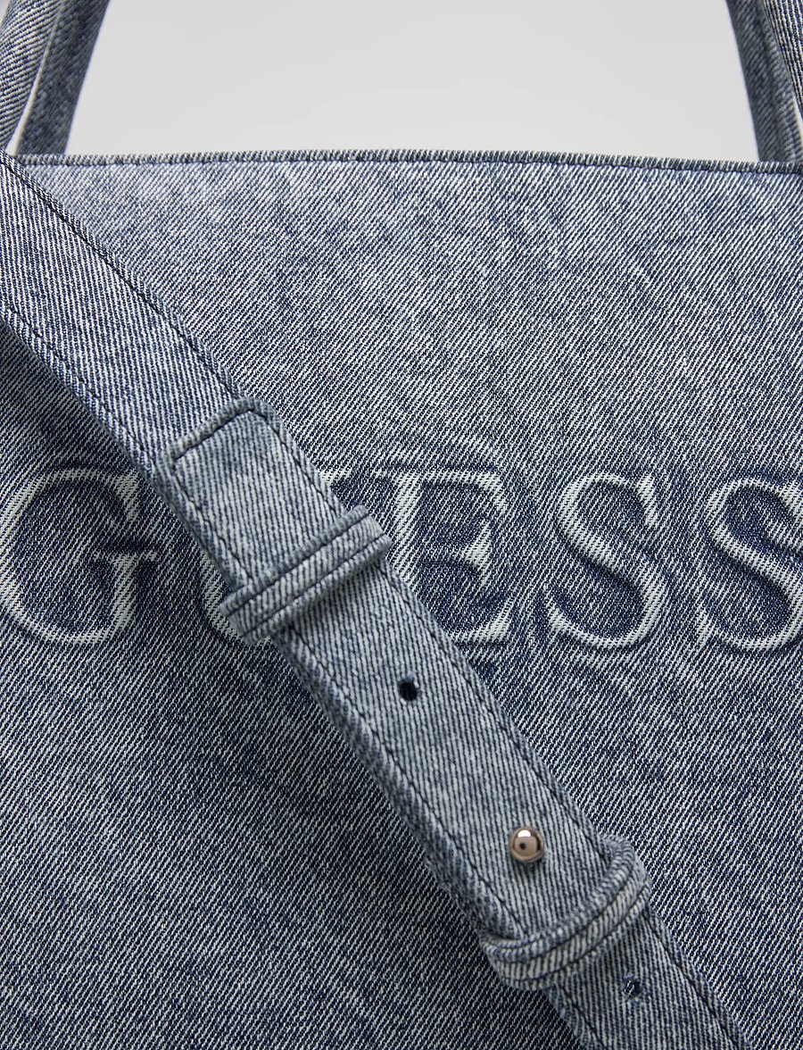 GUESS - JODI TOTE - tote bags - denim - 4