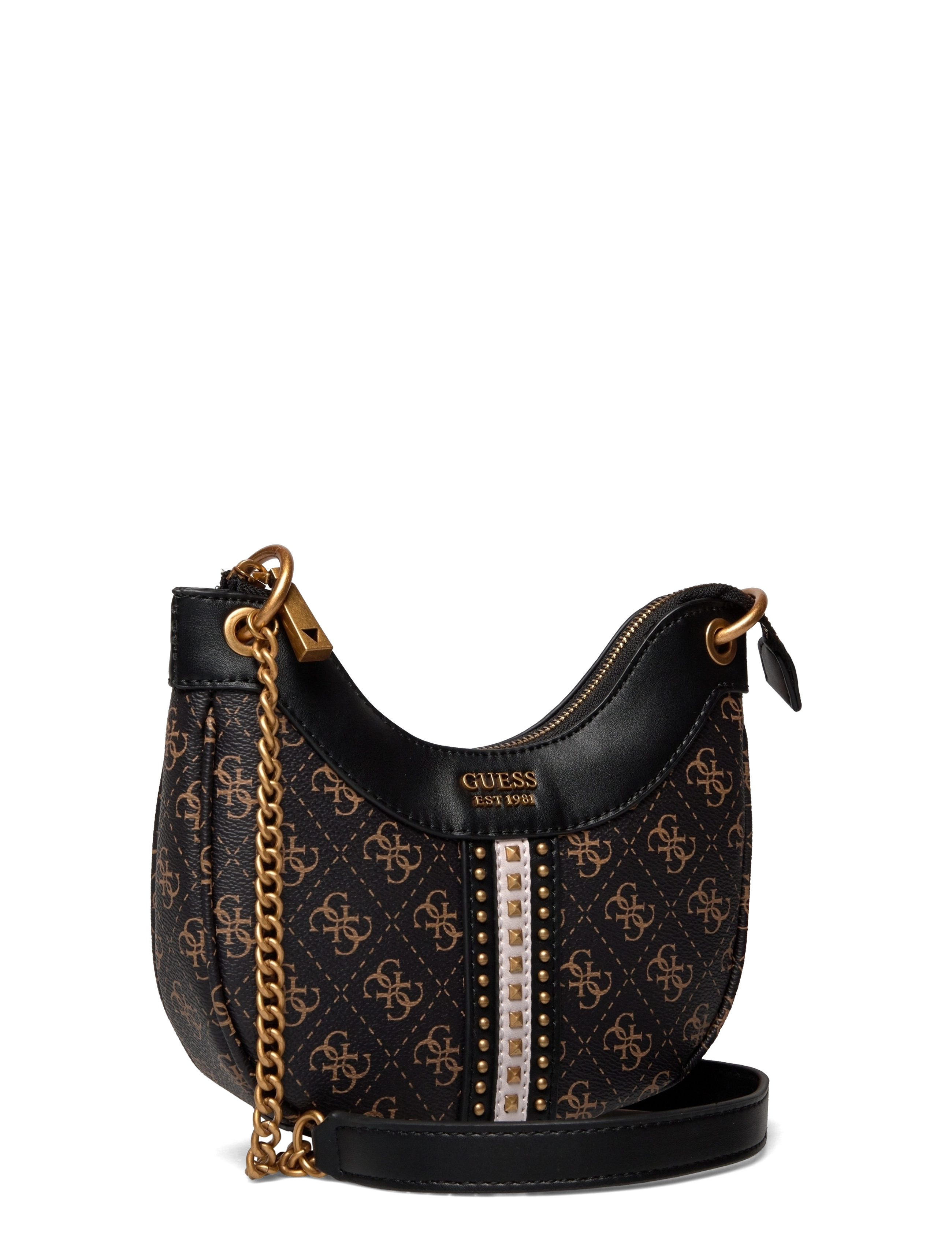 GUESS - KASINTA MINI HOBO - brown logo multi - 2