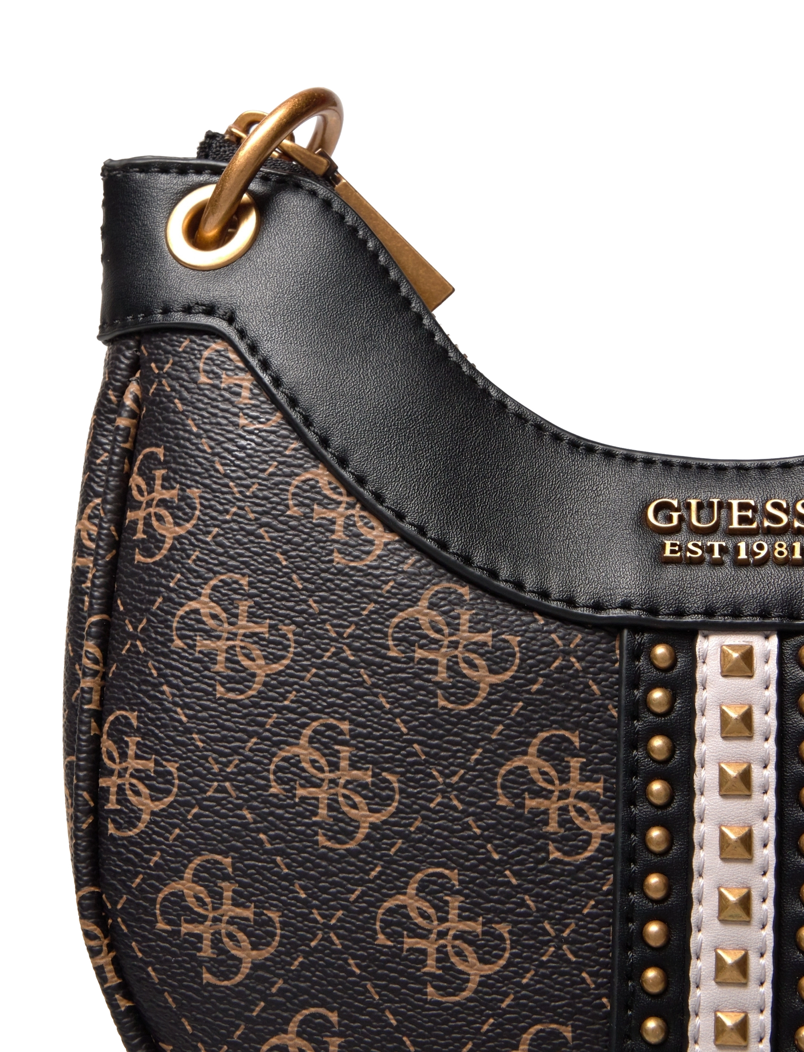 GUESS - KASINTA MINI HOBO - brown logo multi - 3