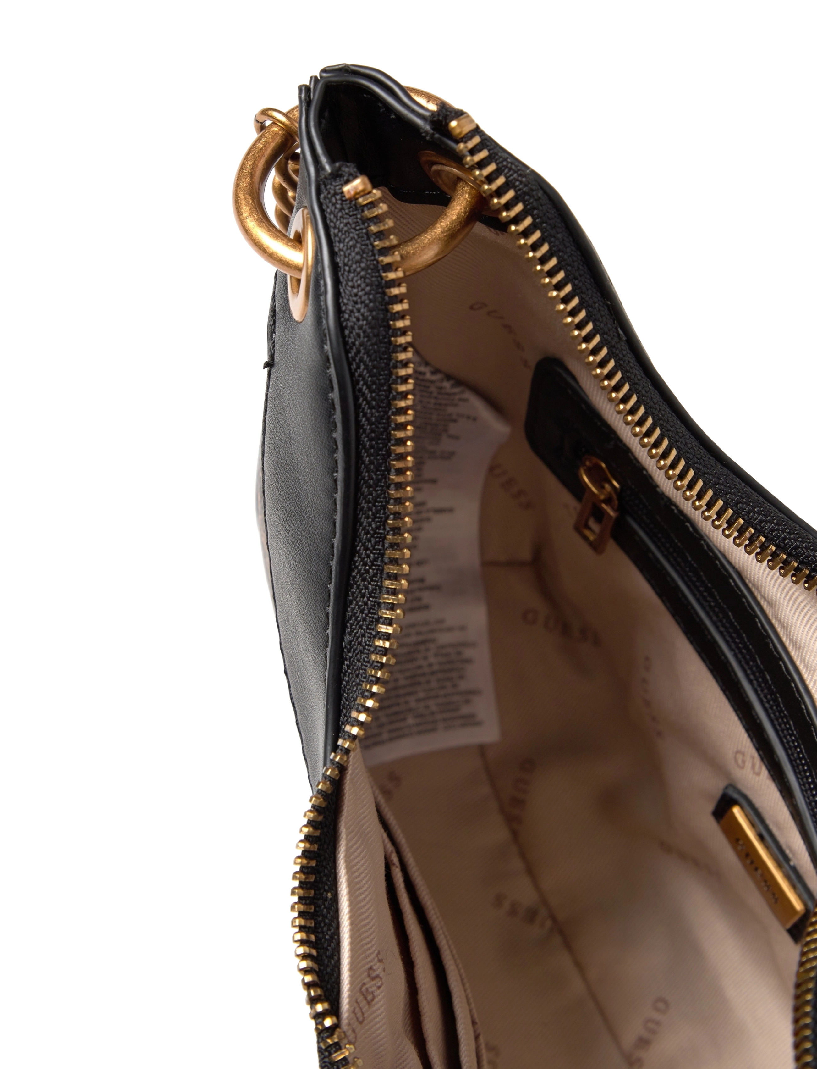 GUESS - KASINTA MINI HOBO - brown logo multi - 4