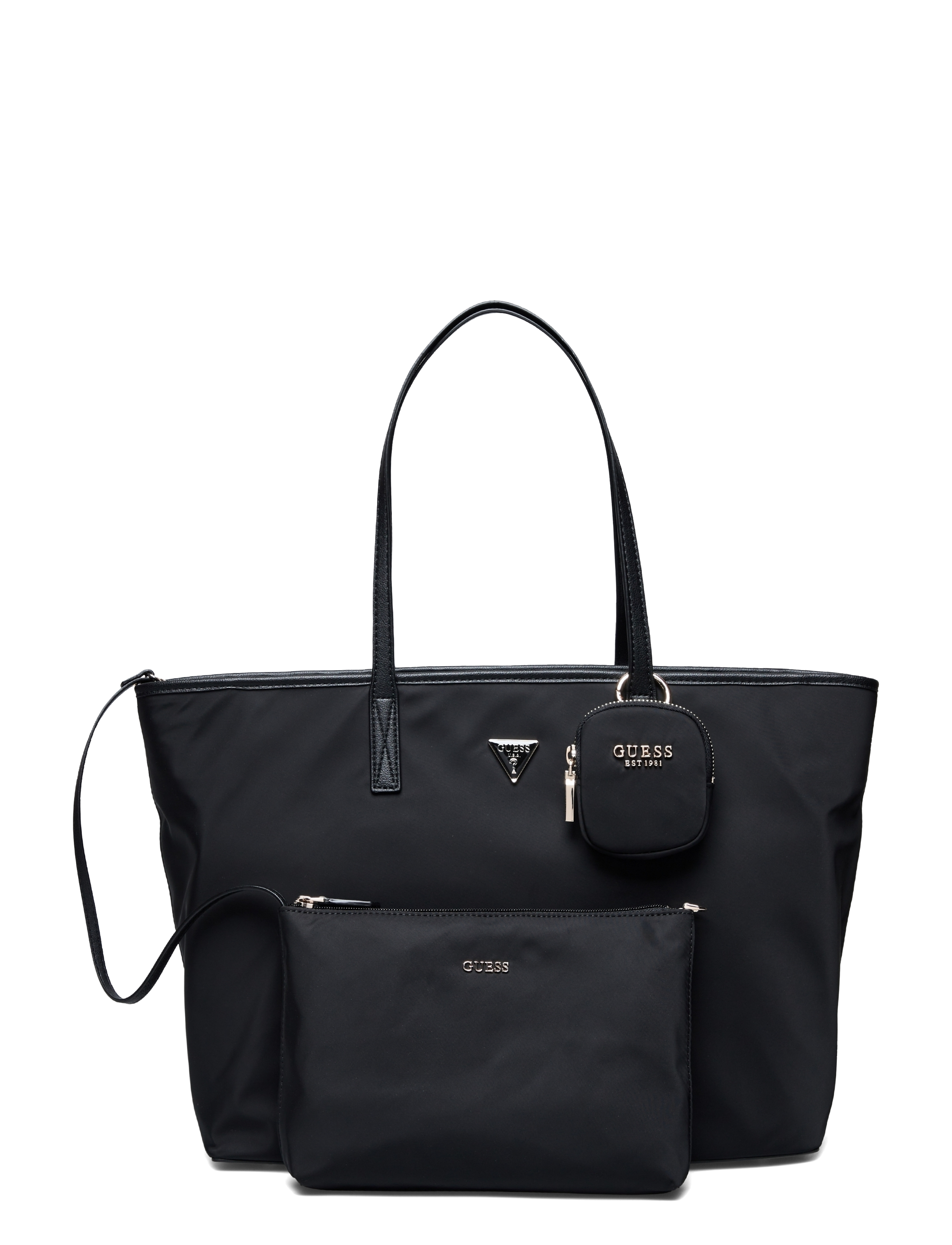 GUESS Eco Gemma Large Tech Tote, One Size, Bags, Schwarz - Shoppers, Frauen