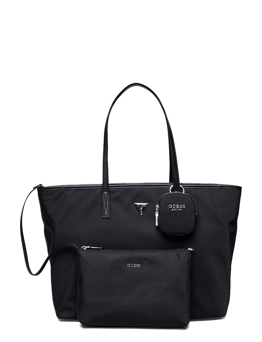 GUESS - ECO GEMMA LARGE TECH TOTE - cabas - black - 0