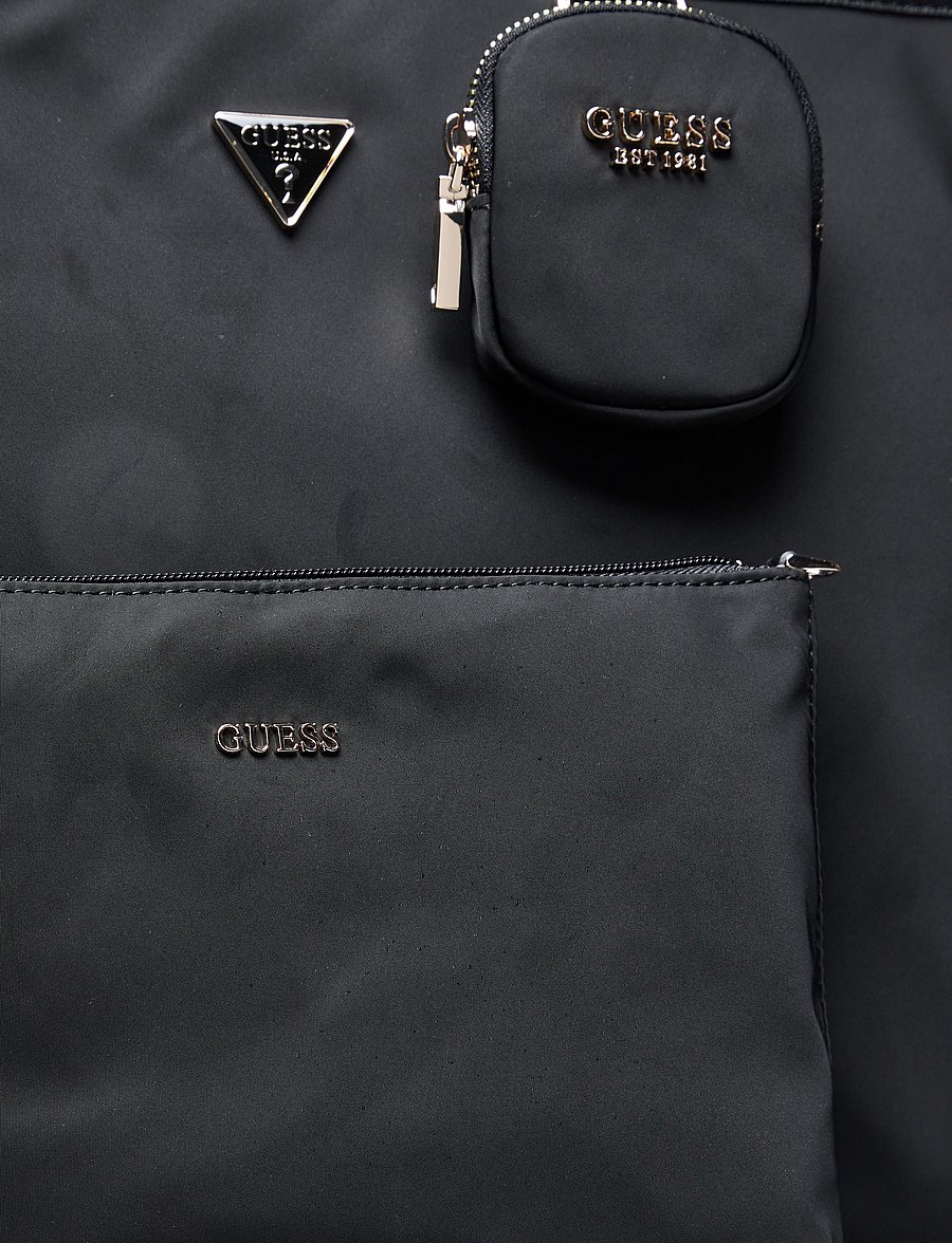 GUESS - ECO GEMMA LARGE TECH TOTE - cabas - black - 3