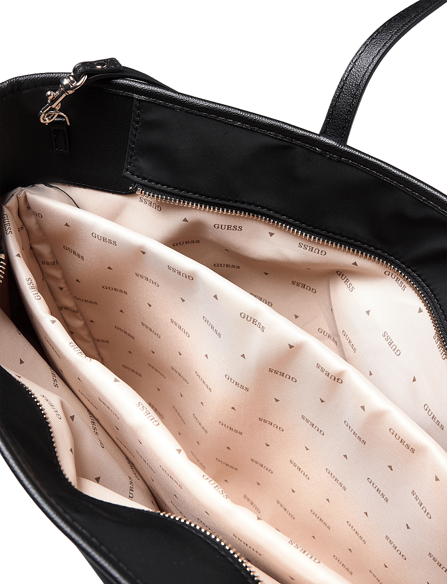 GUESS - ECO GEMMA LARGE TECH TOTE - cabas - black - 4