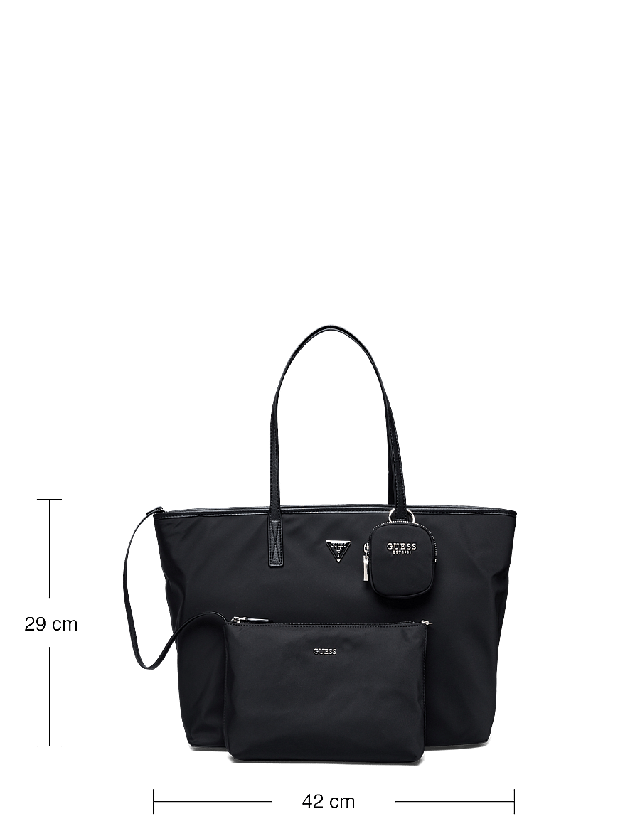 GUESS - ECO GEMMA LARGE TECH TOTE - cabas - black - 5
