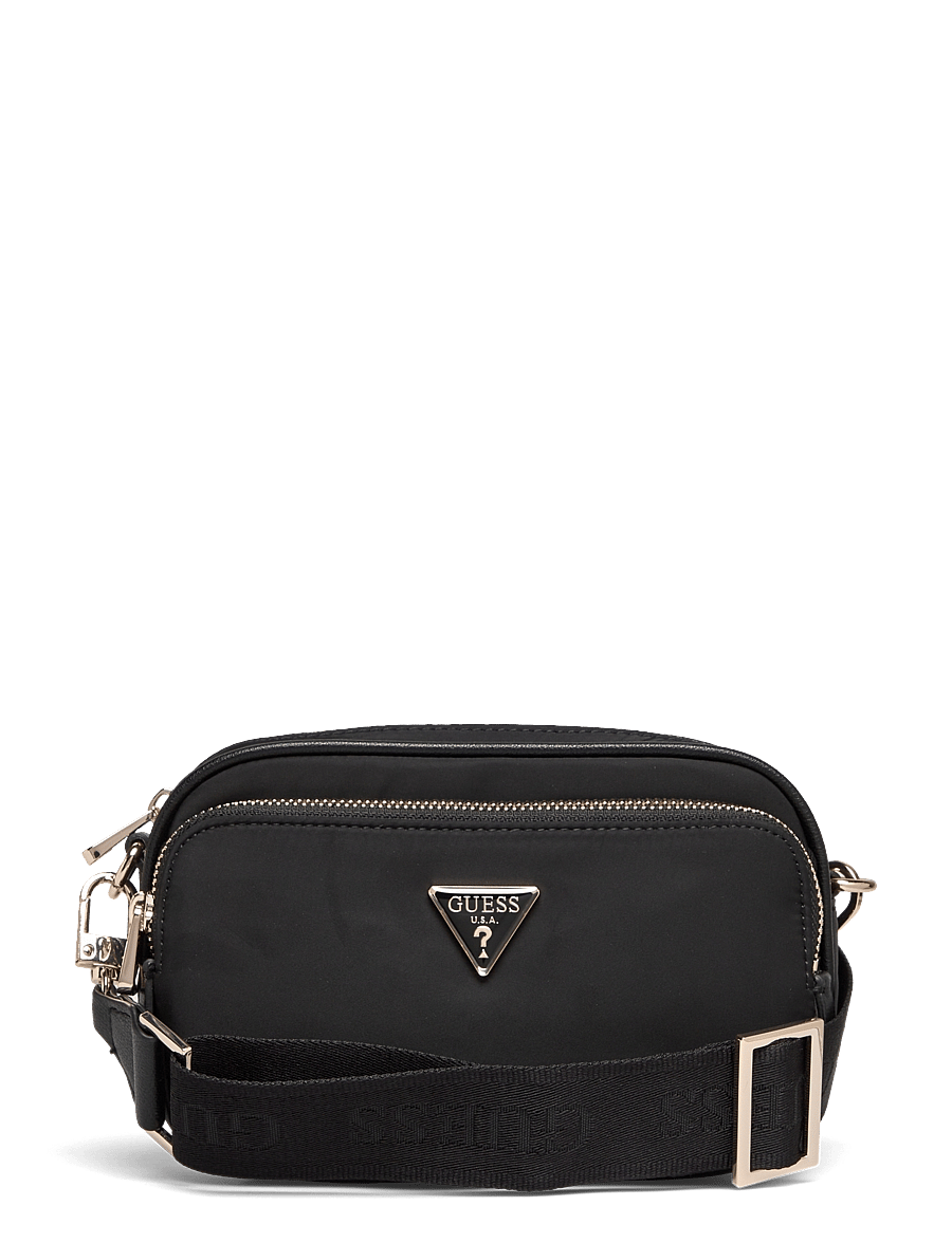 GUESS - ECO GEMMA CROSSBODY CAMERA - Üleõlakotid - black - 0
