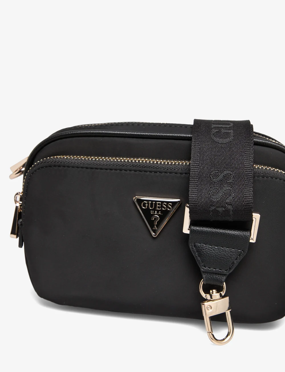 GUESS - ECO GEMMA CROSSBODY CAMERA - crossbody bags - black - 3