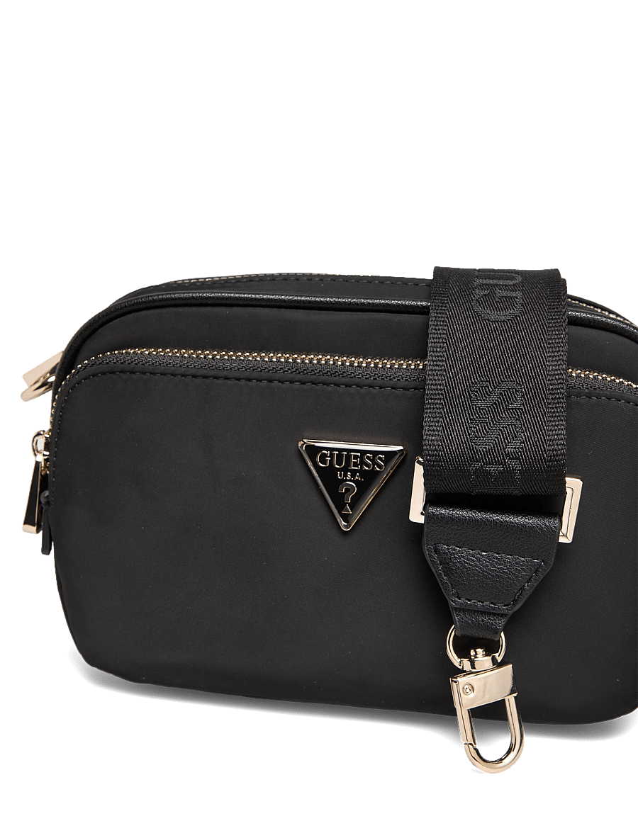 GUESS - ECO GEMMA CROSSBODY CAMERA - Üleõlakotid - black - 3