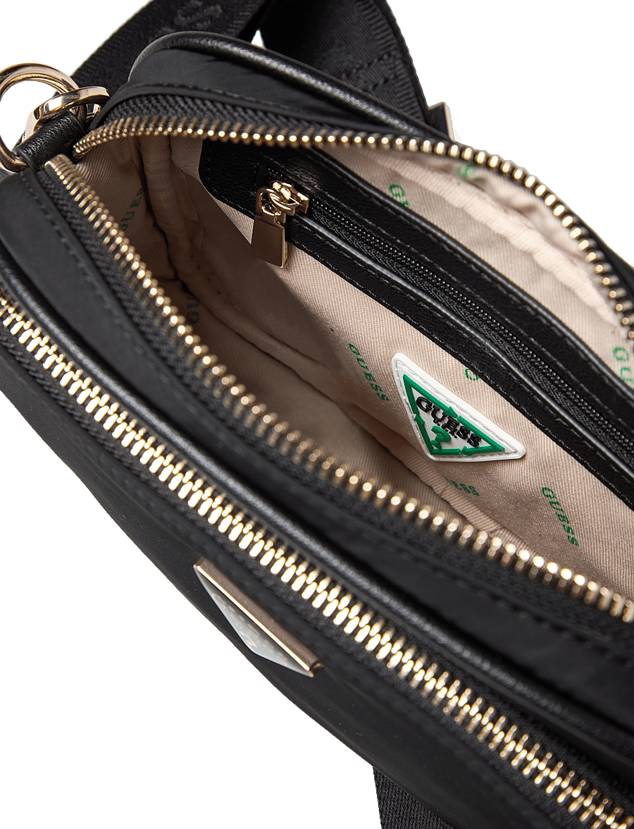 GUESS - ECO GEMMA CROSSBODY CAMERA - Üleõlakotid - black - 4