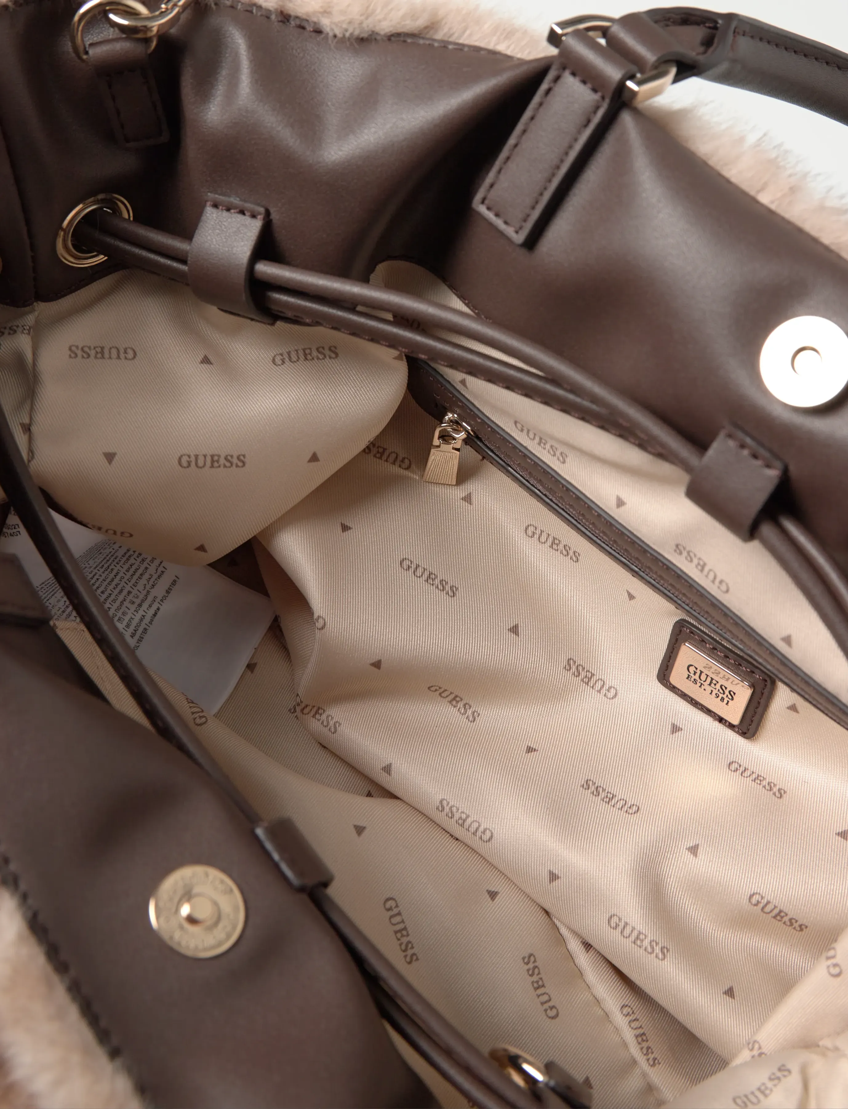 GUESS - MAVIS SATCHEL - espresso multi - 5