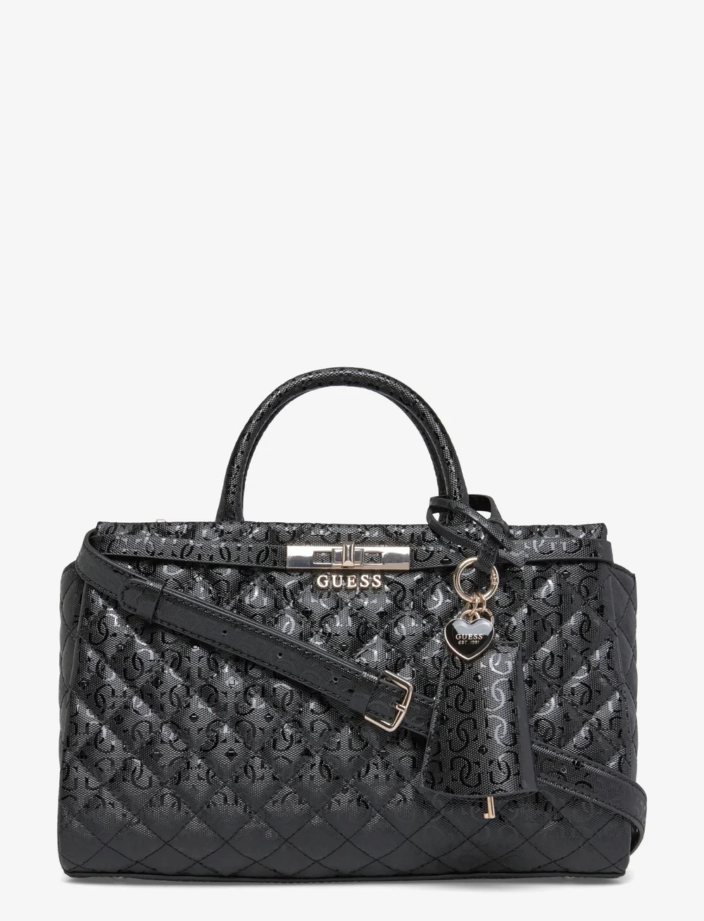 GUESS - IDRA GIRLFRIEND SATCHEL - erilised sündmused - black - 0