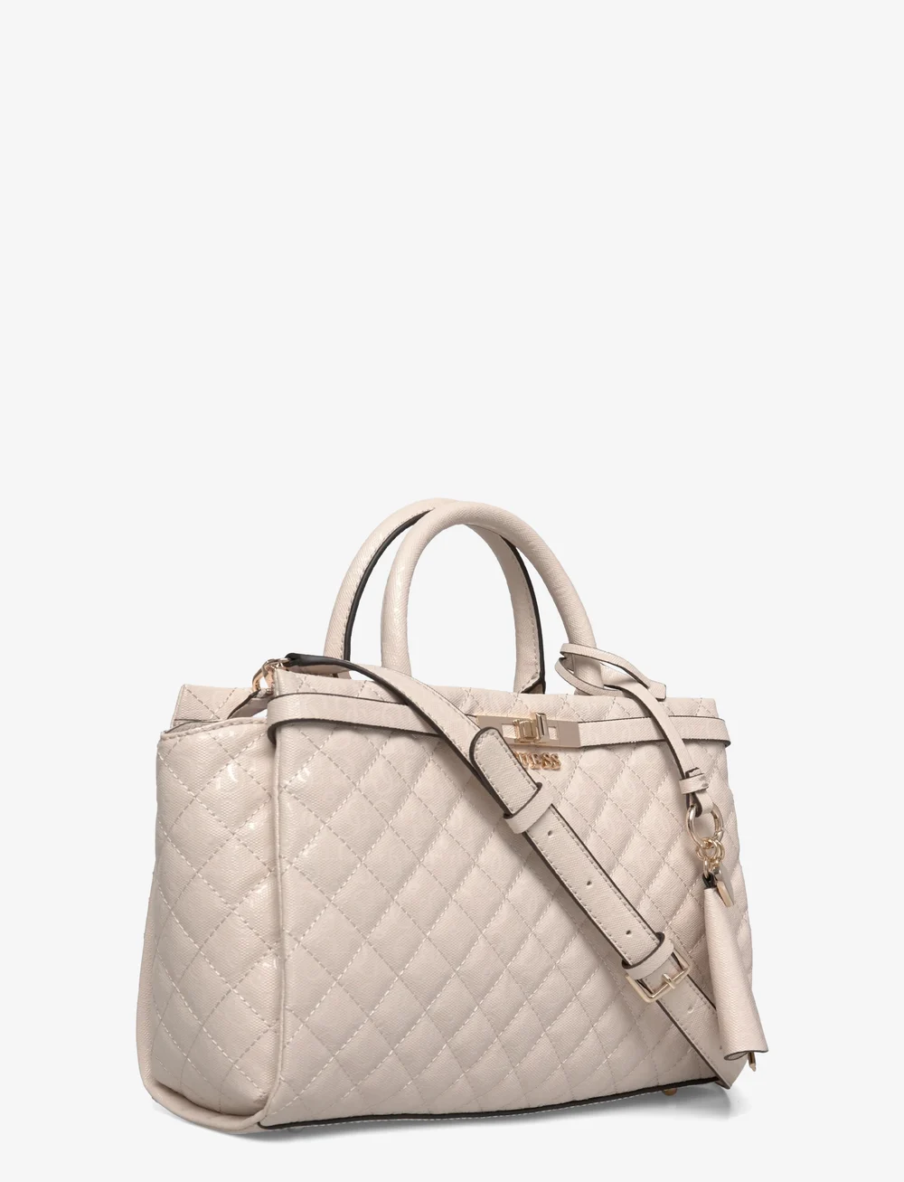 GUESS - IDRA GIRLFRIEND SATCHEL - speciella tillfällen - stone - 2