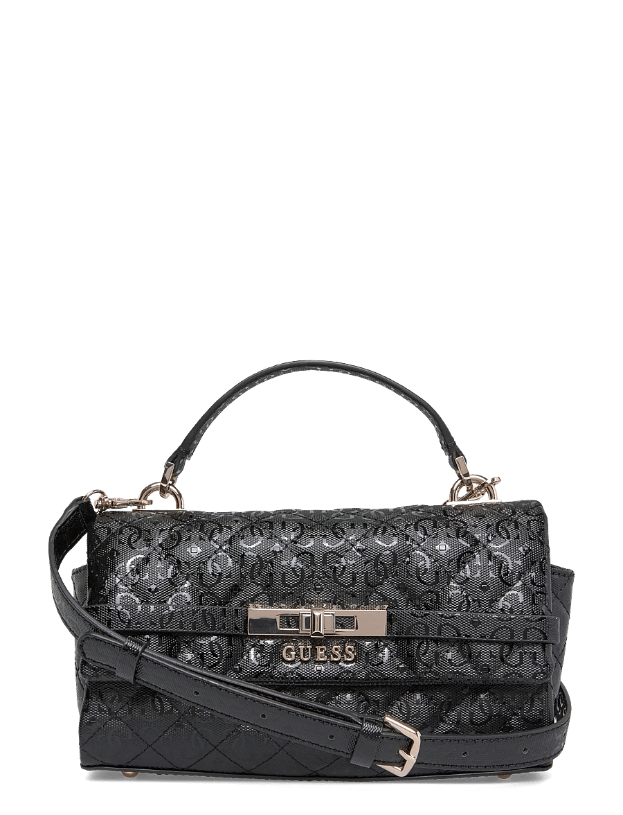 GUESS - IDRA TOP HANDLE FLAP - hverdags stil - black - 0