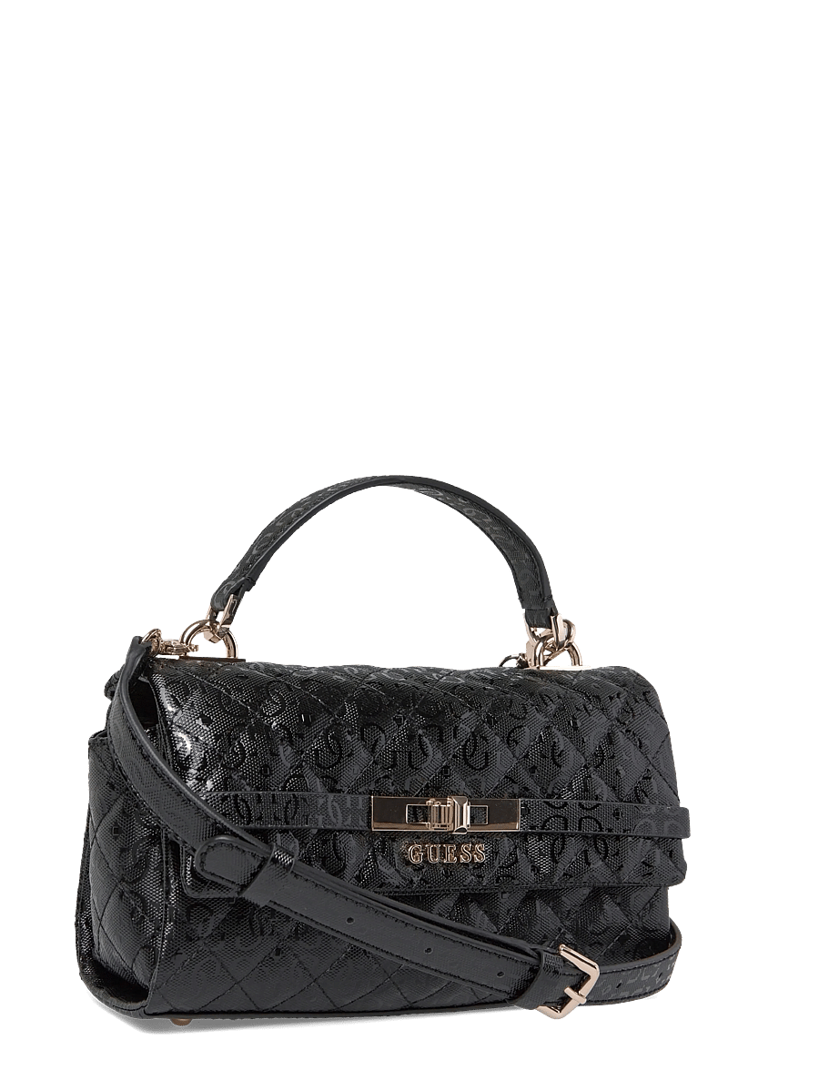 GUESS - IDRA TOP HANDLE FLAP - hverdags stil - black - 2