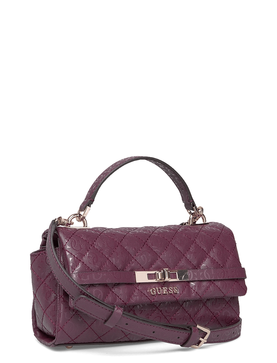 GUESS - IDRA TOP HANDLE FLAP - hverdags stil - wine - 2