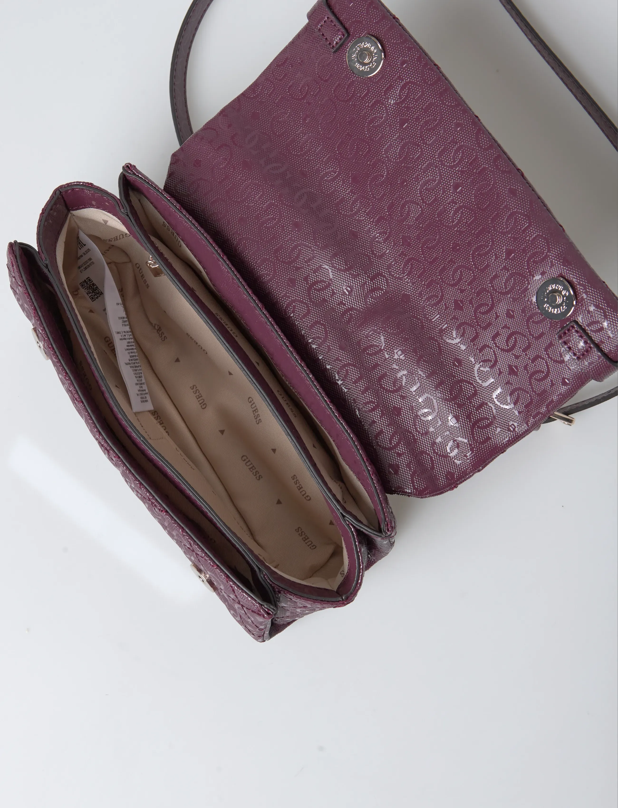 GUESS - IDRA TOP HANDLE FLAP - accessories - wine - 4