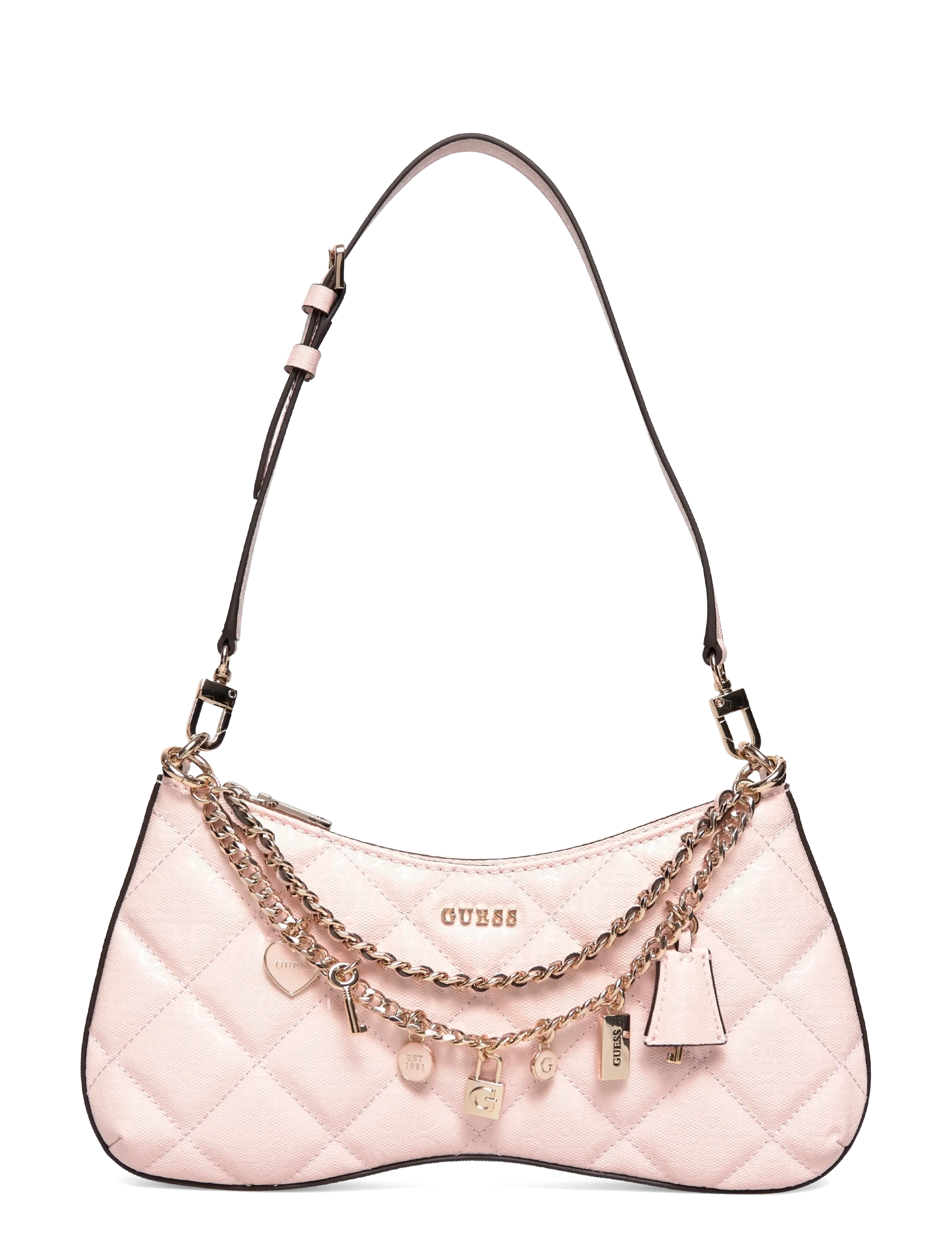 GUESS LIBBY SHOULDER BAG - Bags - LIGHT ROSE / pink/rose