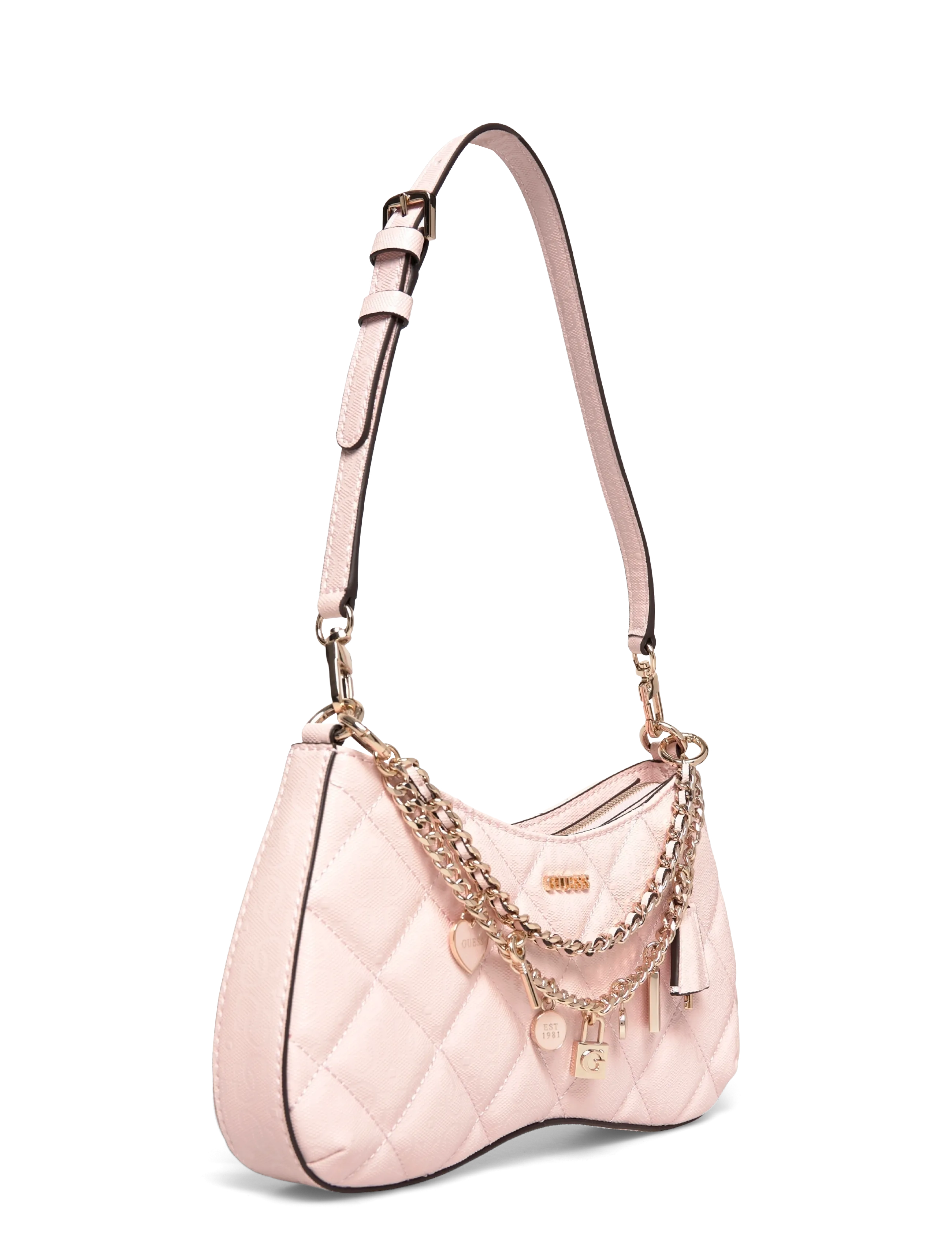 GUESS - LIBBY SHOULDER BAG - vardagsstil - light rose - 2