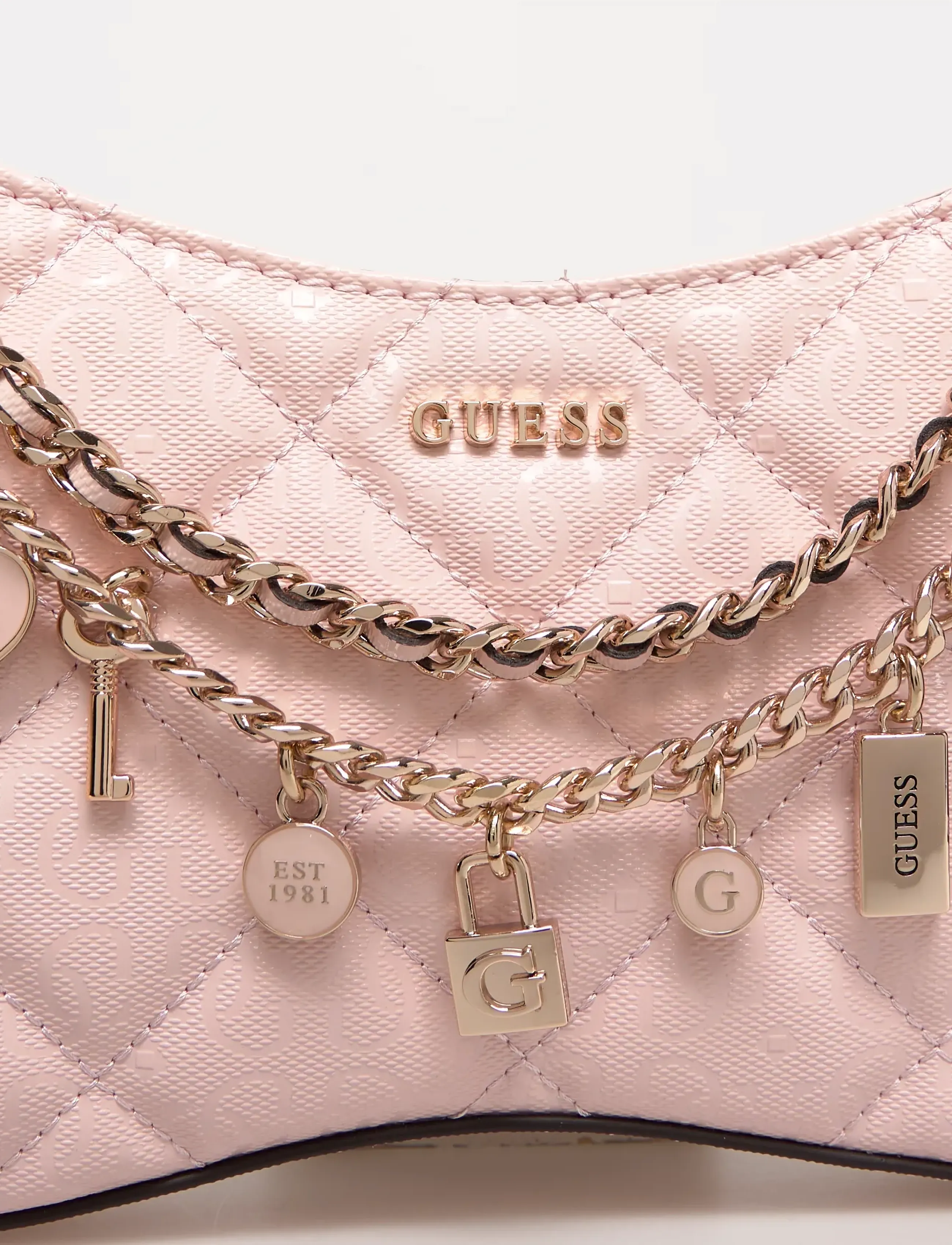 GUESS - LIBBY SHOULDER BAG - vardagsstil - light rose - 4