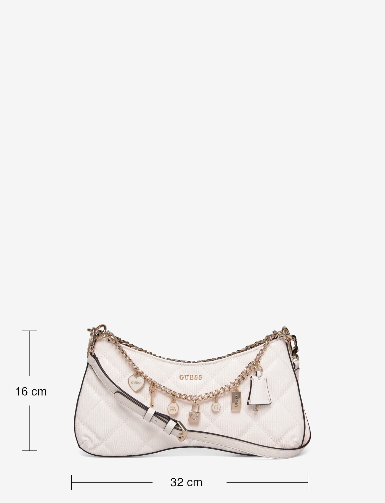 GUESS - LIBBY SHOULDER BAG - everyday style - off white - 3