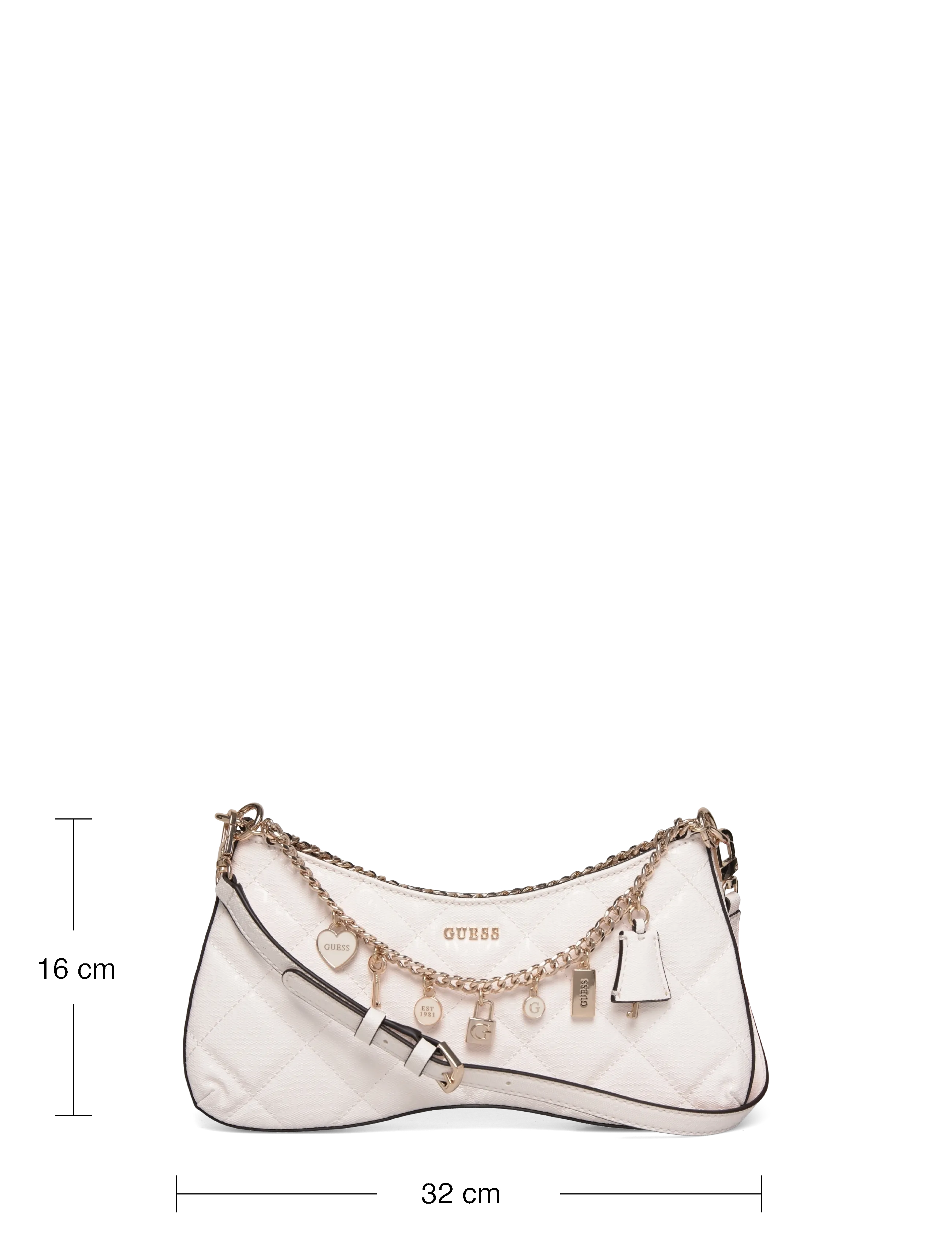 GUESS - LIBBY SHOULDER BAG - igapäevane stiil - off white - 3