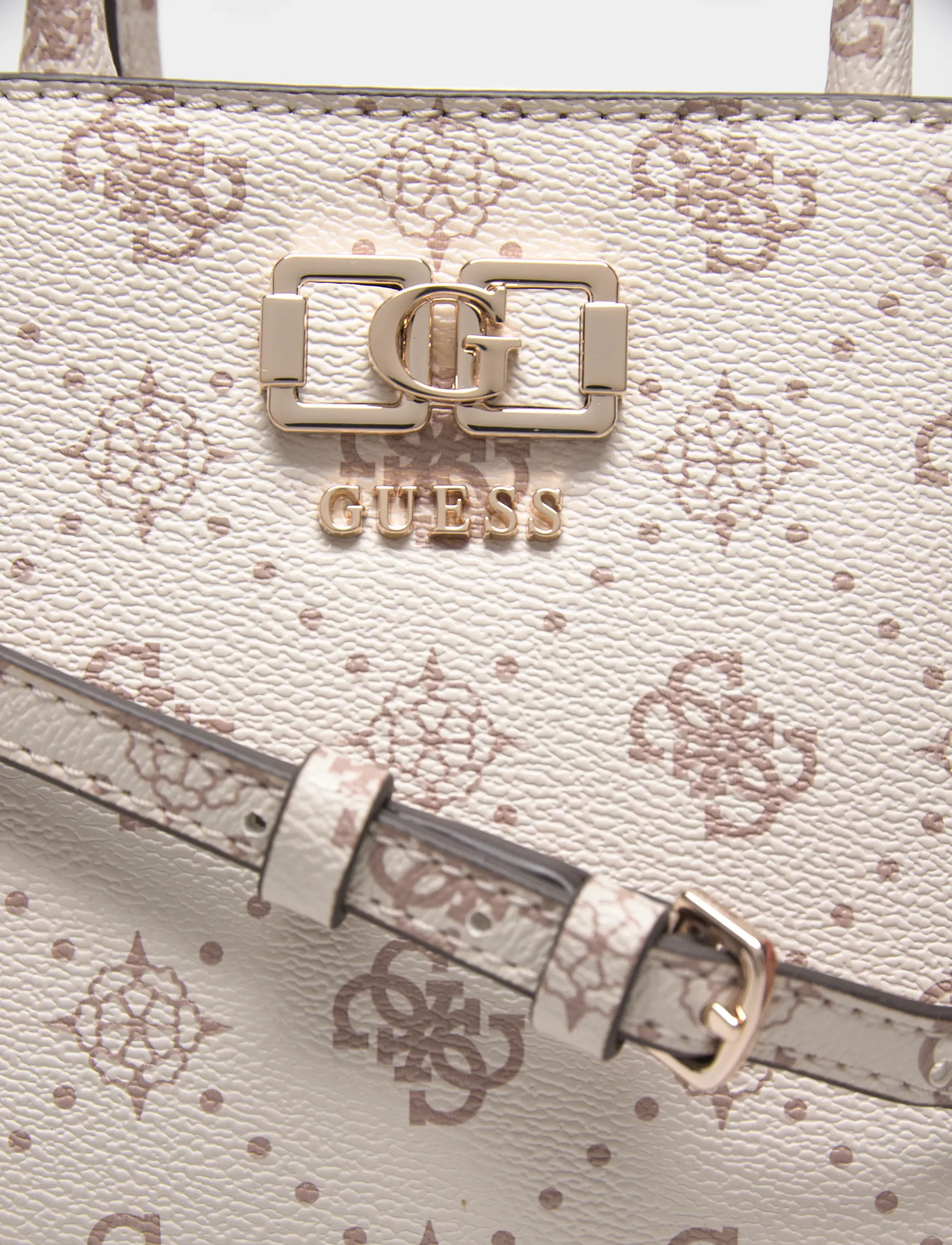 GUESS - EMELIE LOGO MINI TOTE - tote-stiilis kotid - vanilla logo - 4