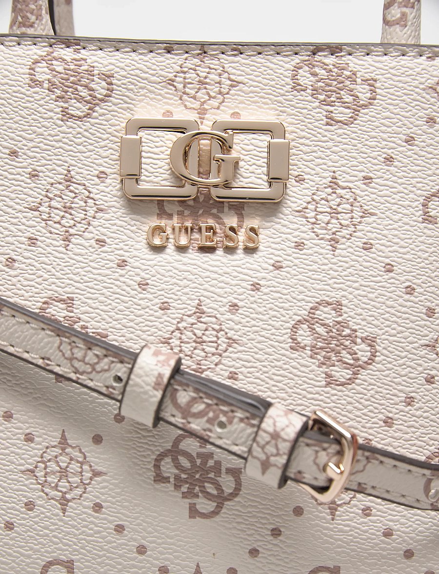 GUESS - EMELIE LOGO MINI TOTE - konfirmationstøj - vanilla logo - 4