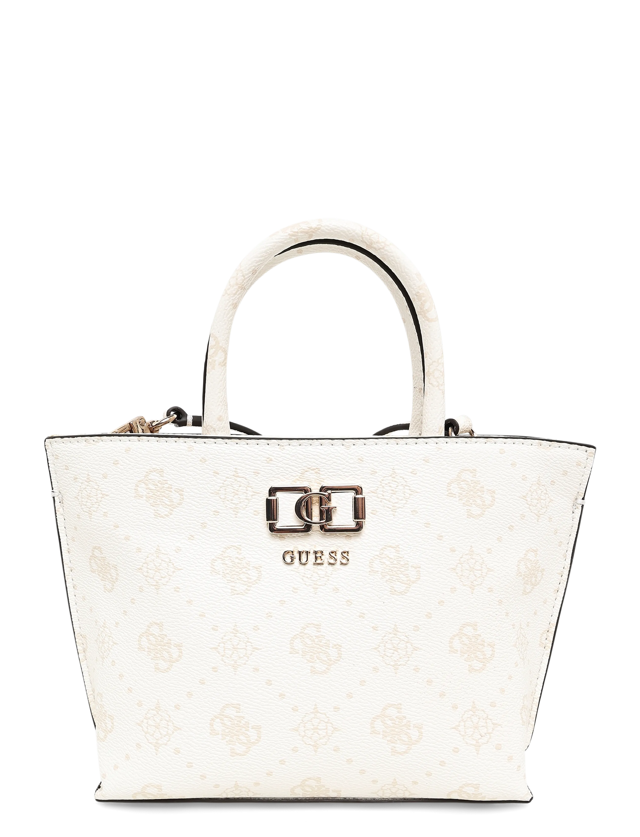 GUESS EMELIE LOGO MINI TOTE - Kotid - WHITE LOGO / white