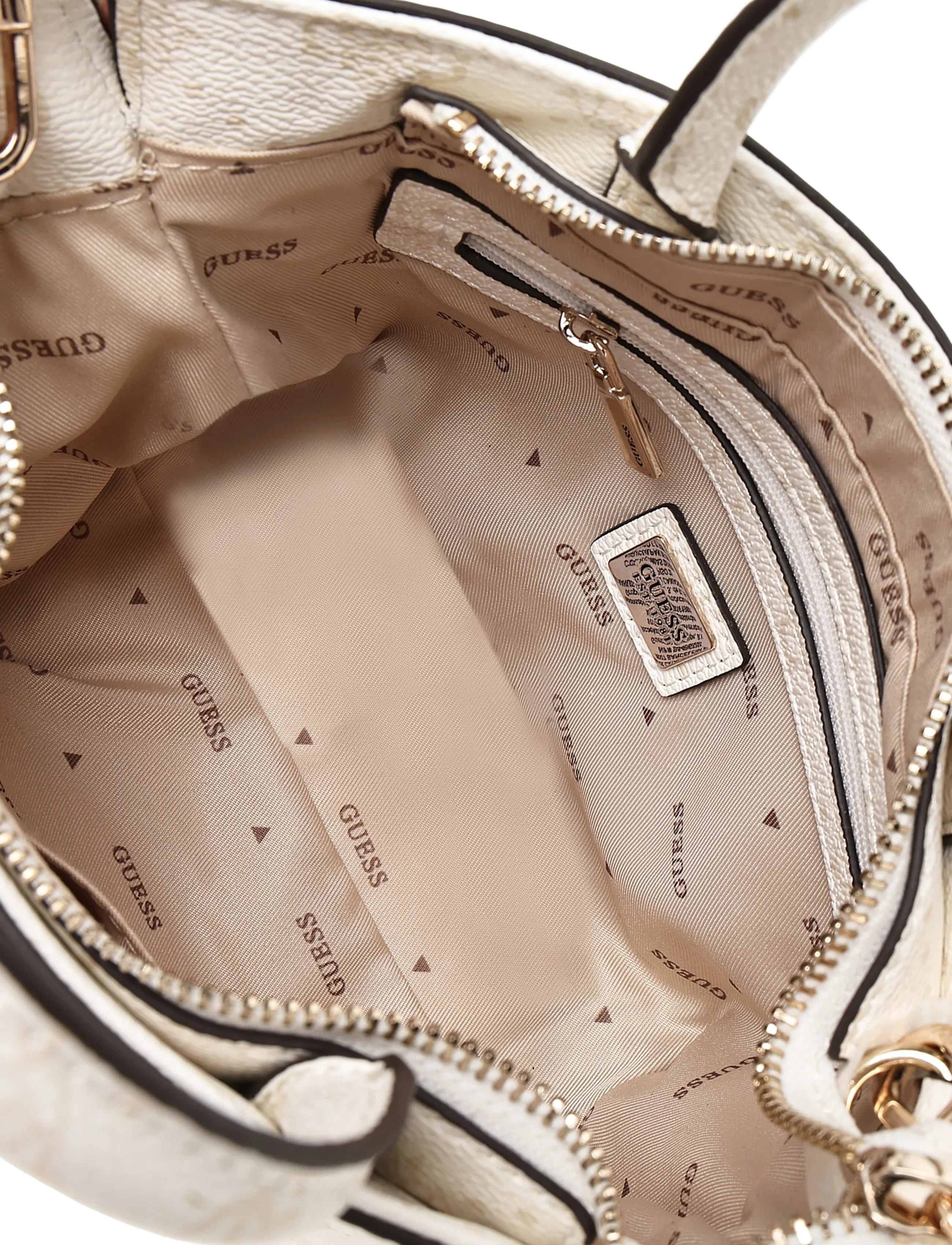 GUESS - EMELIE LOGO MINI TOTE - konfirmatsioon - white logo - 3