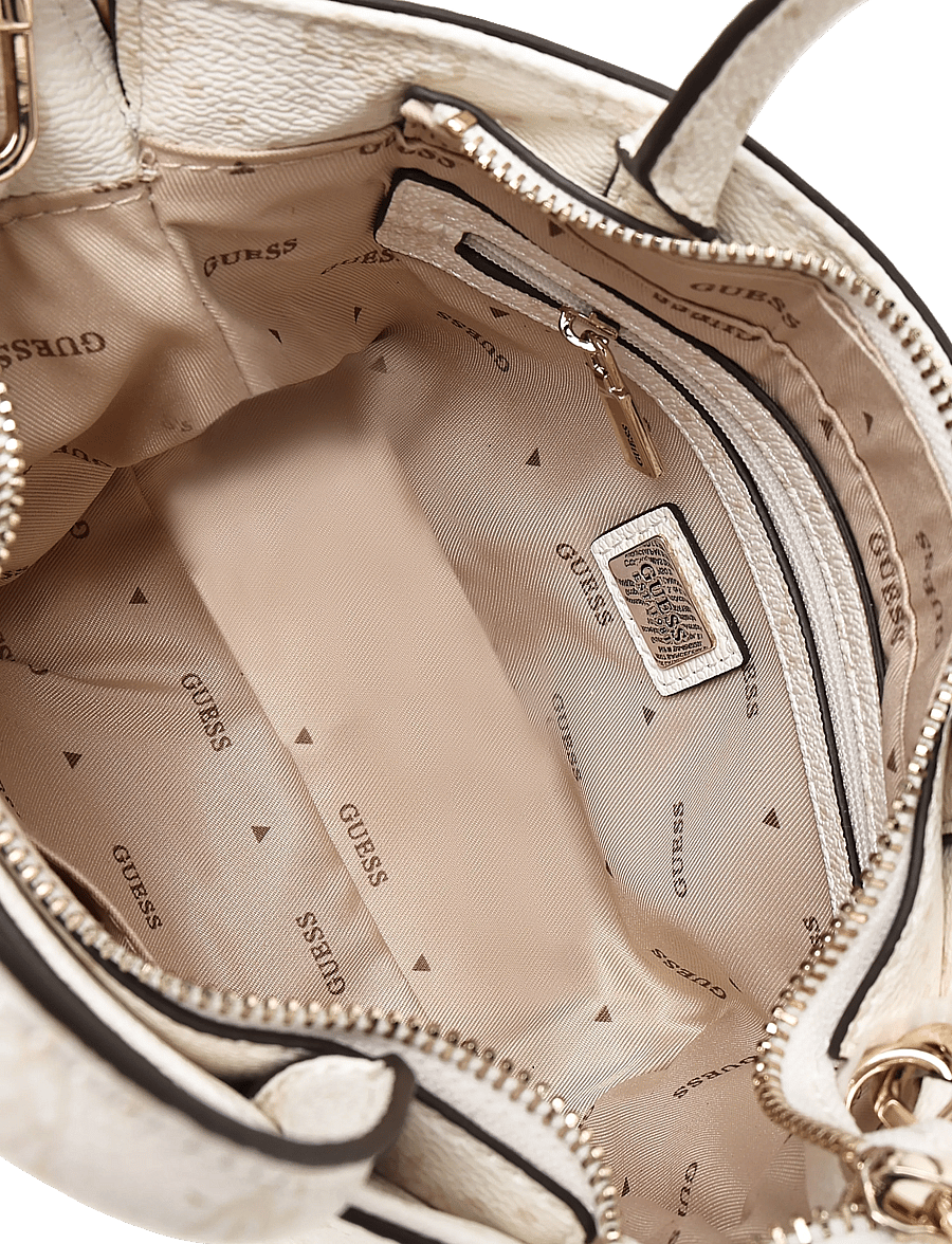 GUESS - EMELIE LOGO MINI TOTE - konfirmation - white logo - 3