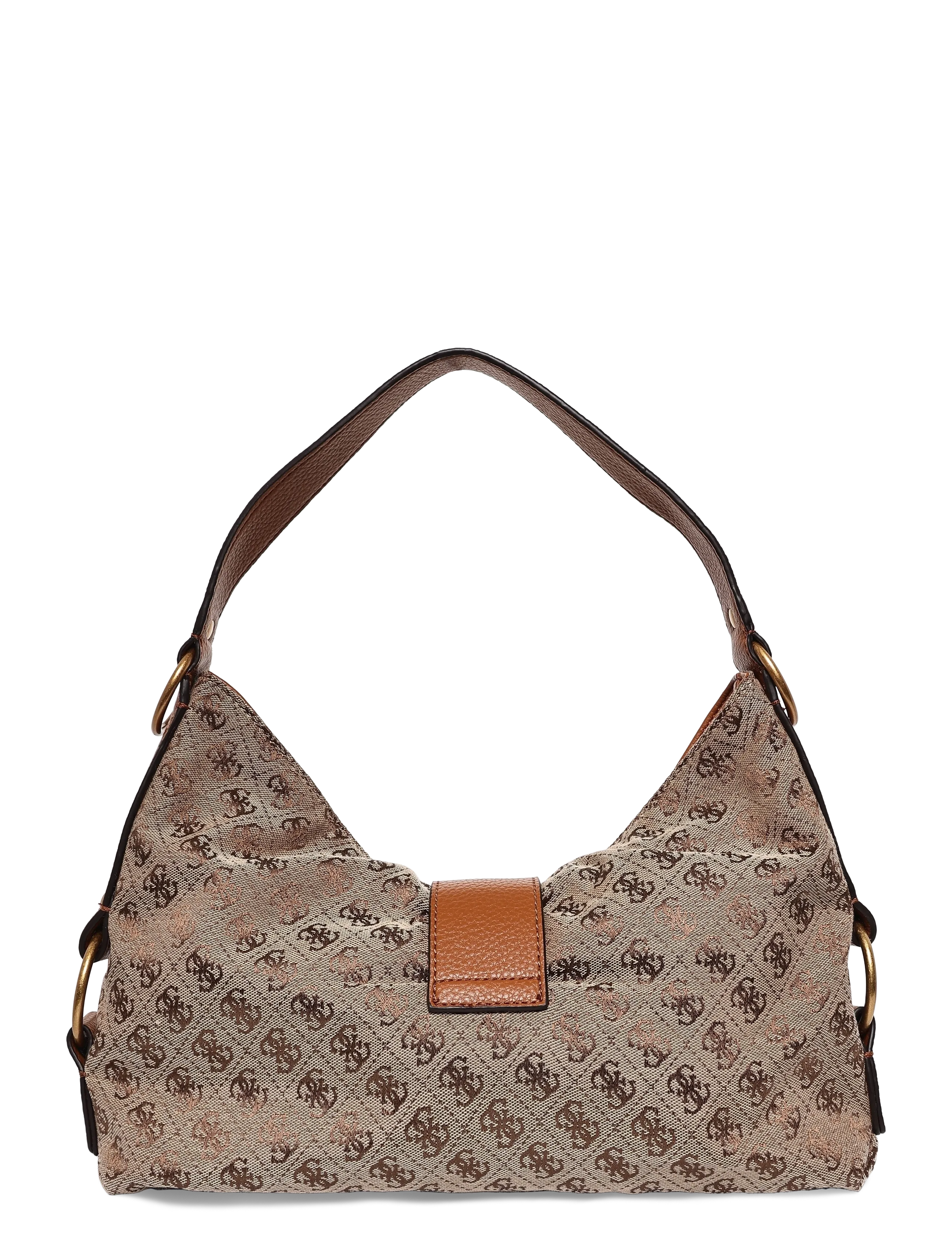 GUESS - CAMDEN SHOULDER BAG - latte logo/cognac - 1