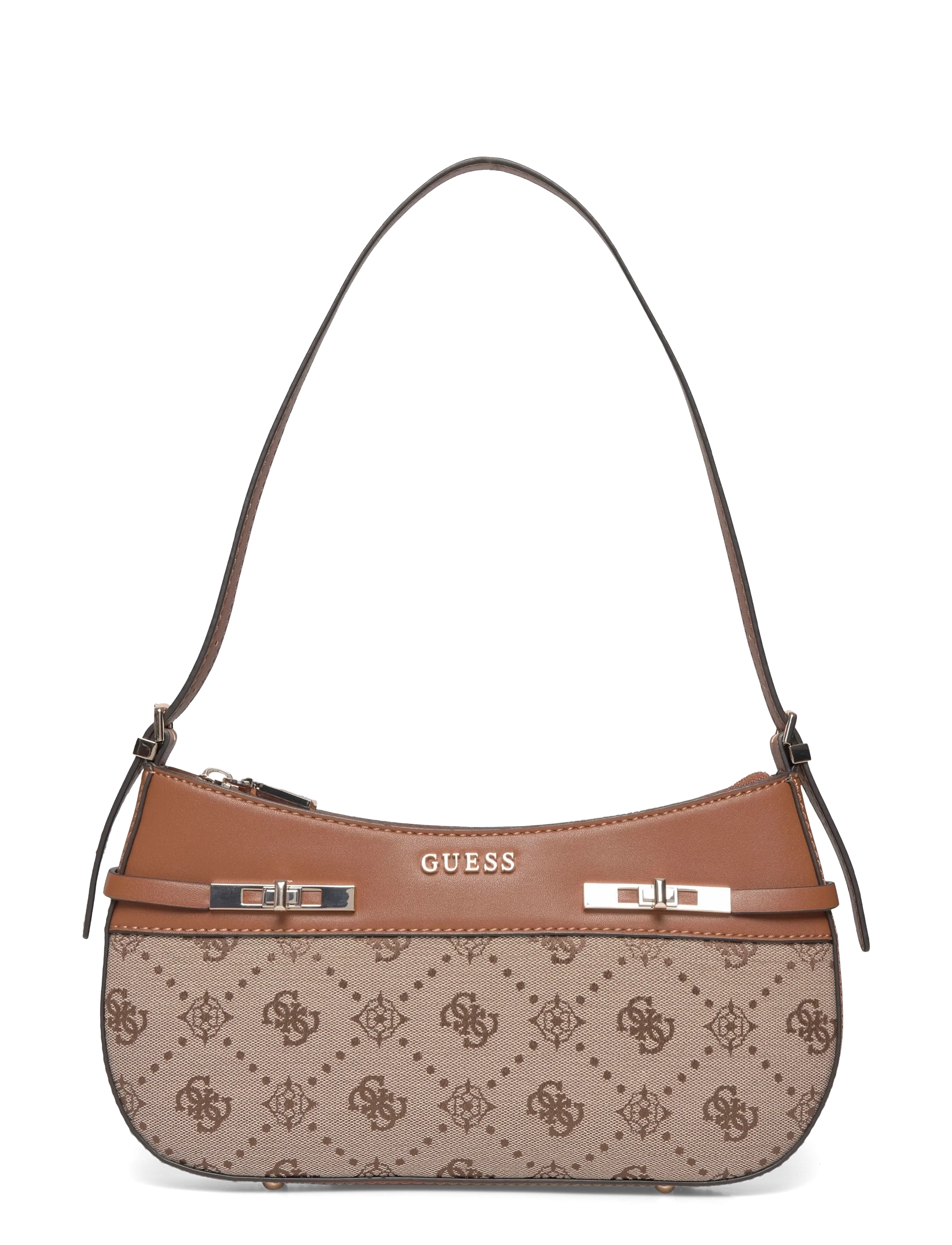 GUESS MELINDA LOGO SHOULDER BAG - Schultertaschen - LATTE LOGO / brown