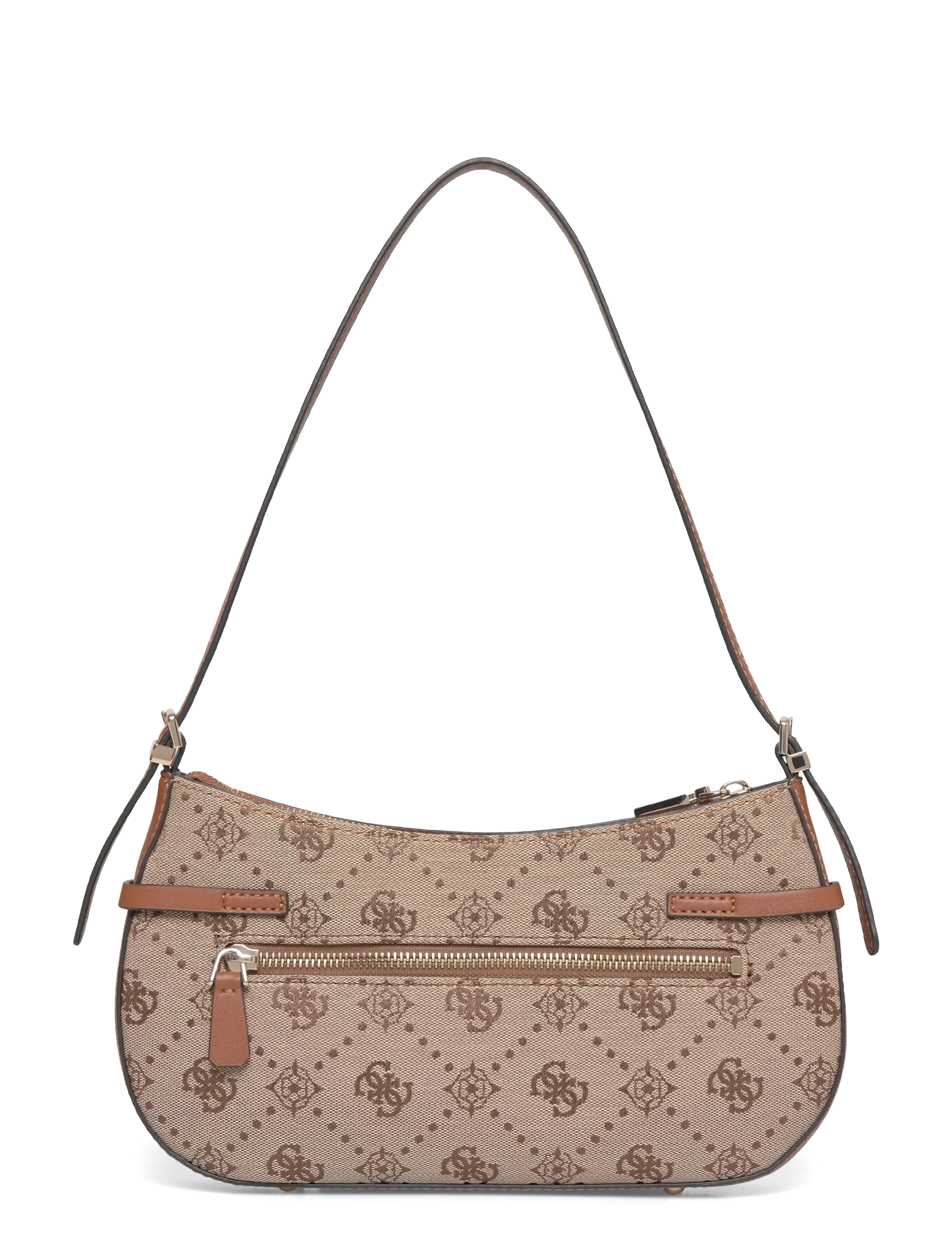 GUESS - MELINDA LOGO SHOULDER BAG - everyday style - latte logo - 1