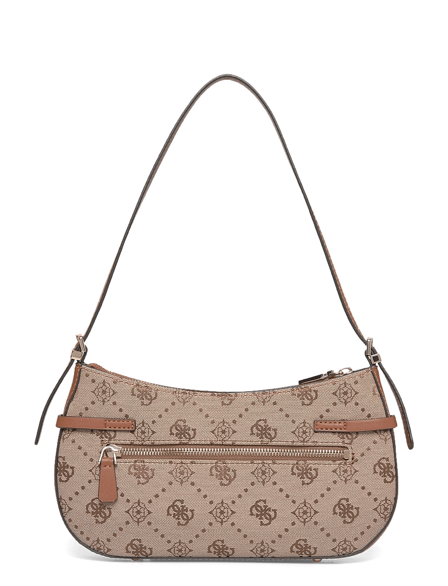 GUESS - MELINDA LOGO SHOULDER BAG - alltags-style - latte logo - 1