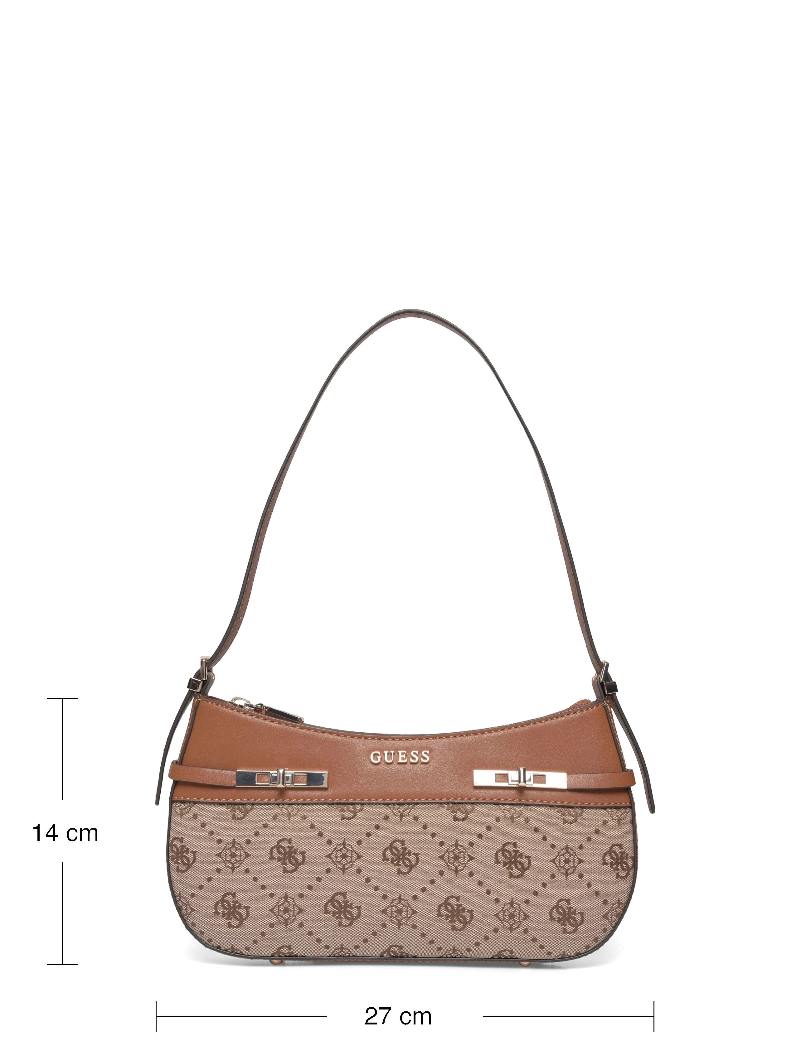 GUESS - MELINDA LOGO SHOULDER BAG - everyday style - latte logo - 3