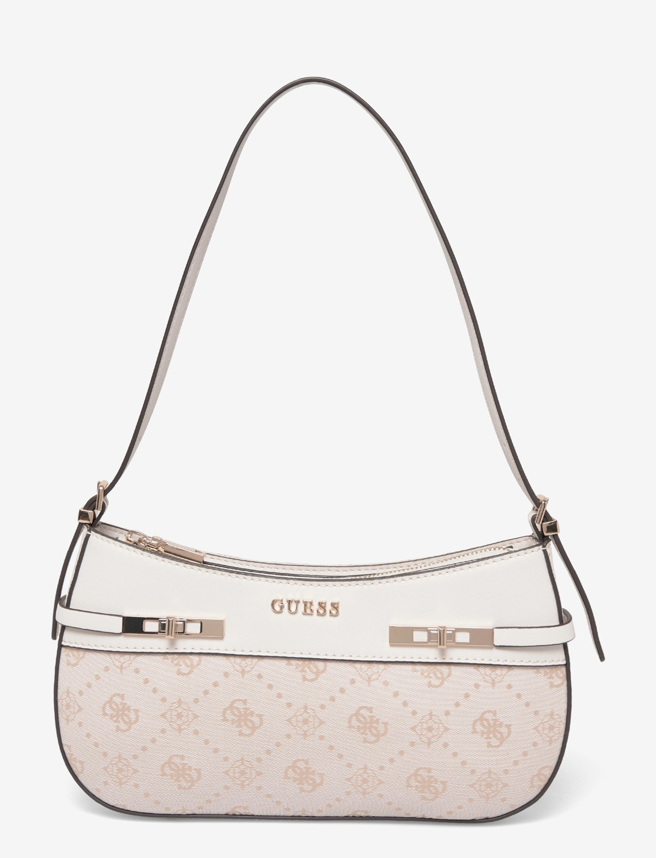 GUESS - MELINDA LOGO SHOULDER BAG - erilised sündmused - off white logo - 0