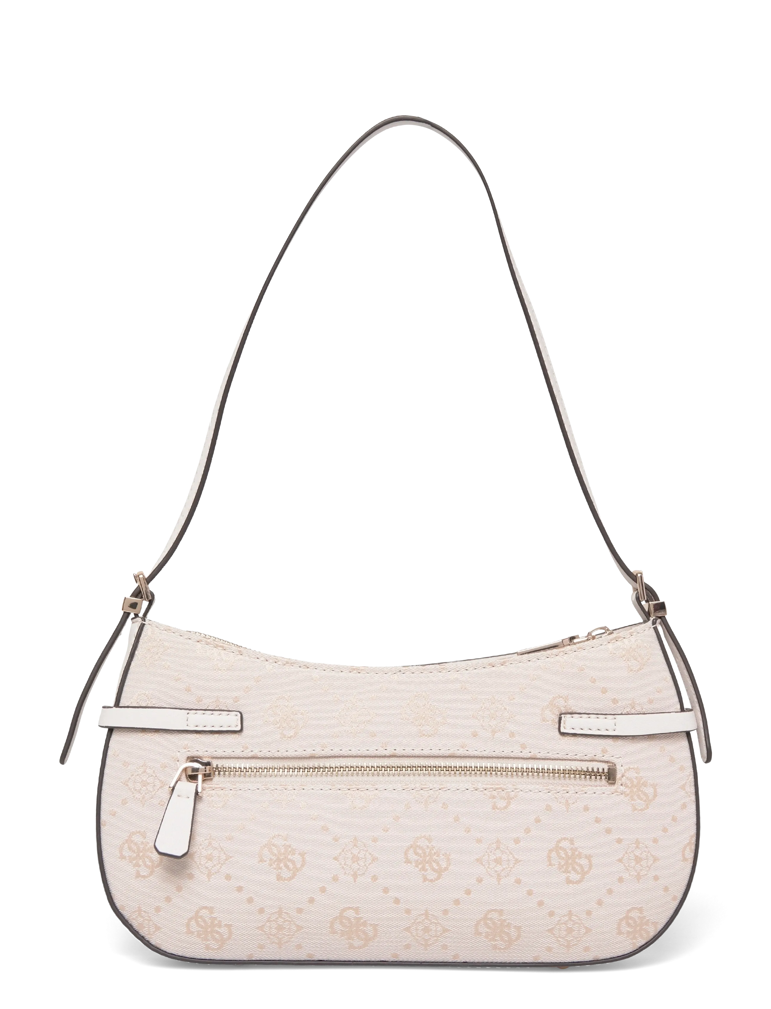 GUESS - MELINDA LOGO SHOULDER BAG - igapäevane stiil - off white logo - 1