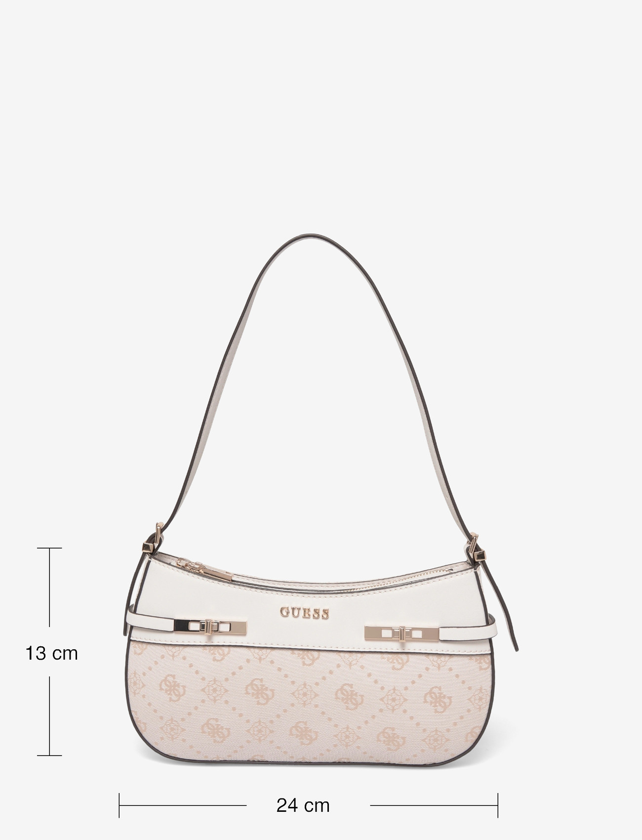 GUESS - MELINDA LOGO SHOULDER BAG - erilised sündmused - off white logo - 3