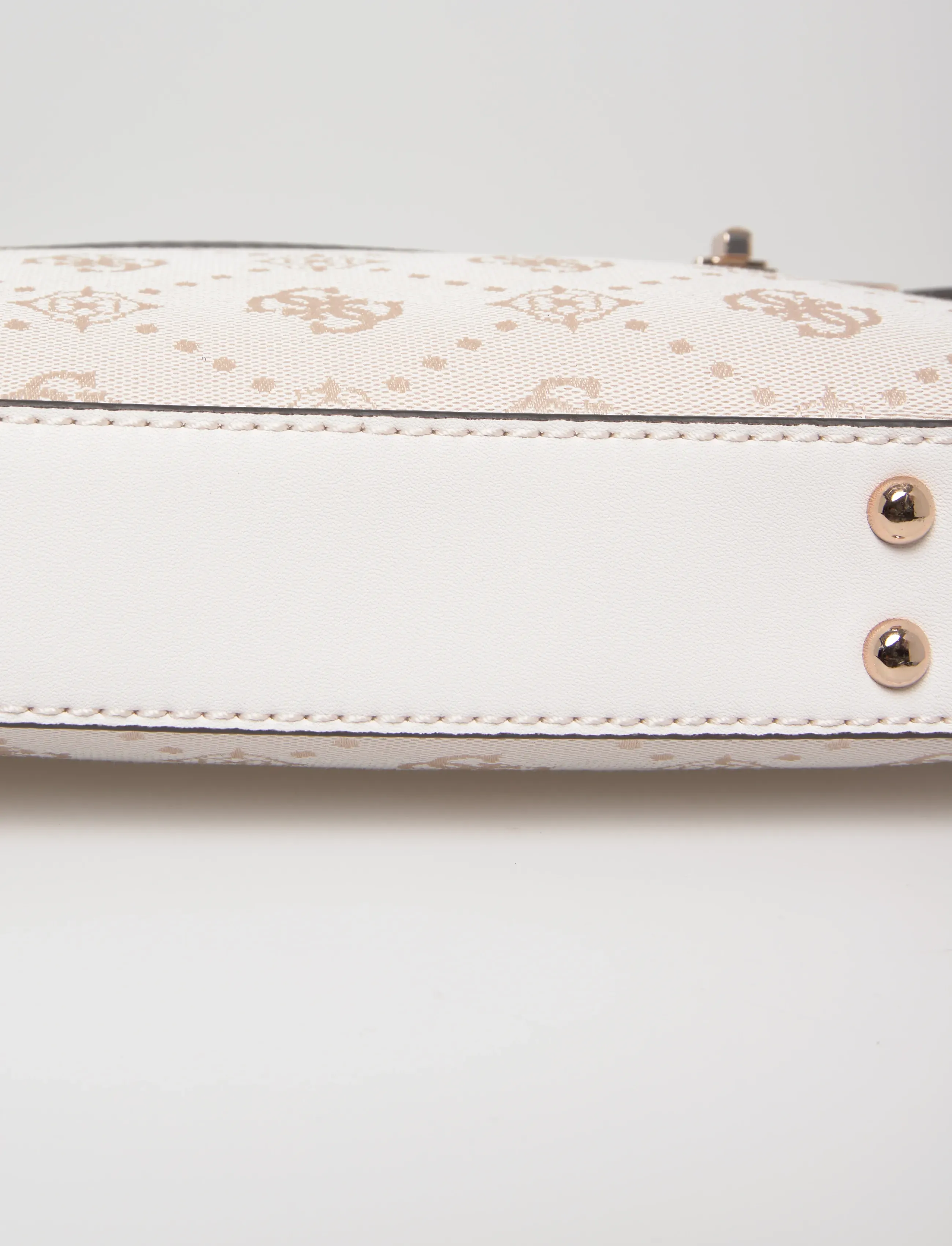 GUESS - MELINDA LOGO SHOULDER BAG - igapäevane stiil - off white logo - 5