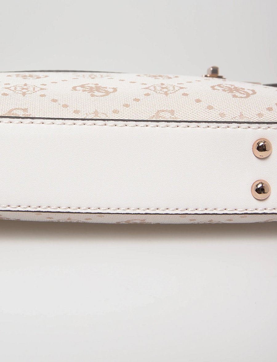 GUESS - MELINDA LOGO SHOULDER BAG - alltags-style - off white logo - 5