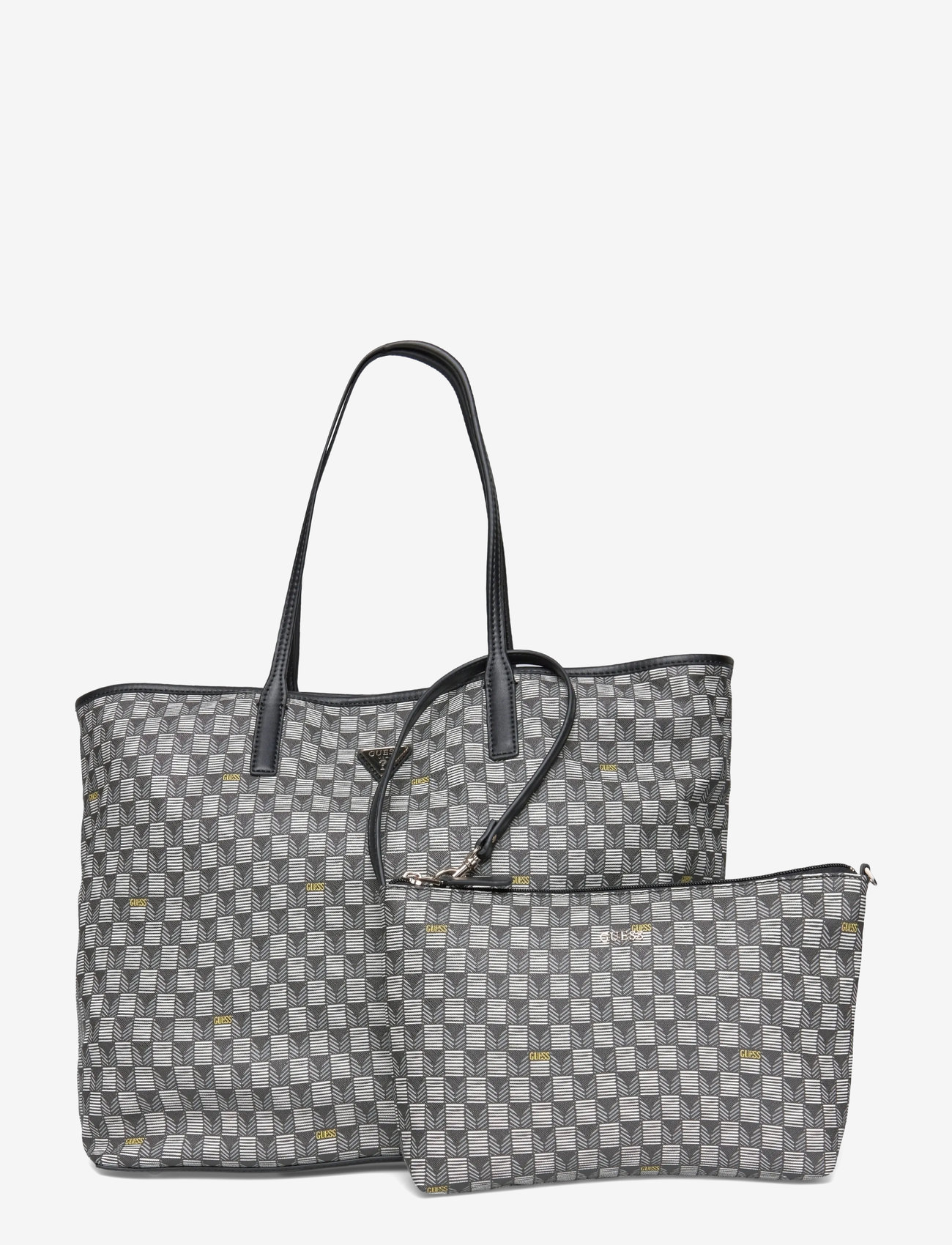 GUESS - G WAVE II LARGE 2 IN 1 TOTE - tote bags - black logo - 0