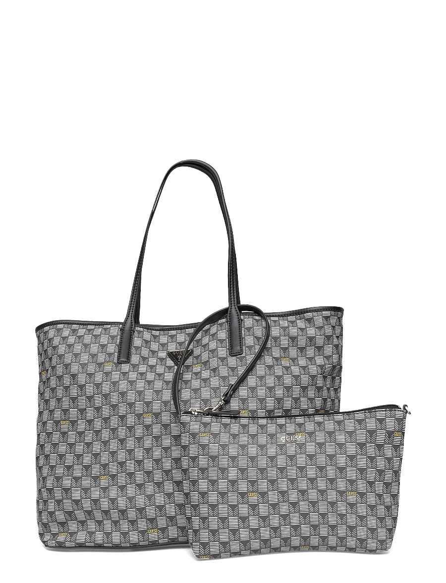 GUESS - G WAVE II LARGE 2 IN 1 TOTE - tote bags - black logo - 0