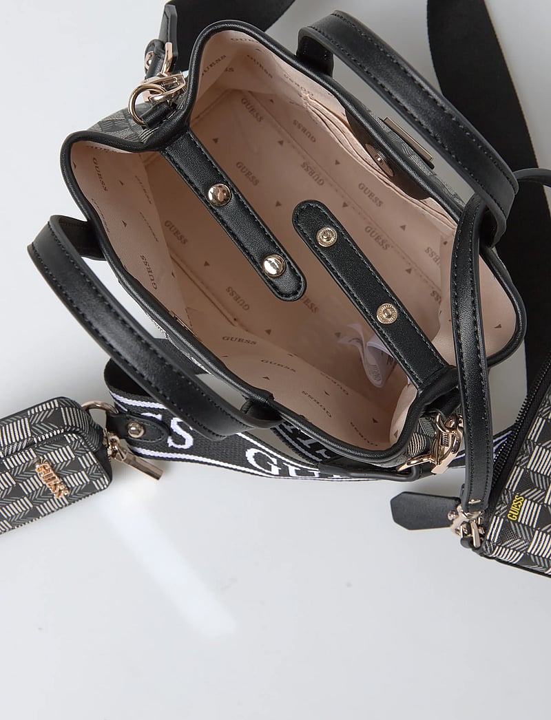 GUESS - G WAVE II MINI TOTE - tote bags - black logo - 4