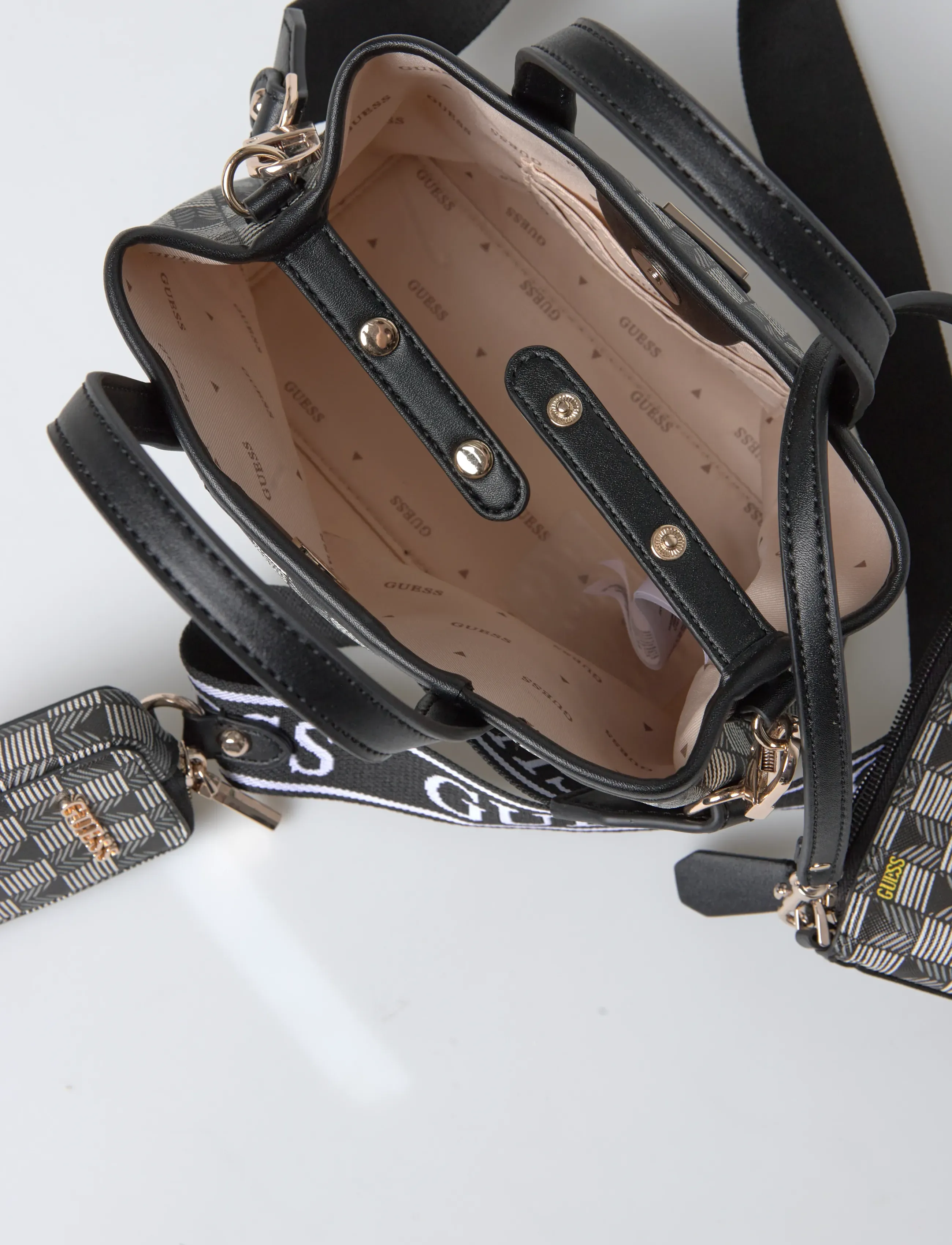 GUESS - G WAVE II MINI TOTE - accessoires - black logo - 4