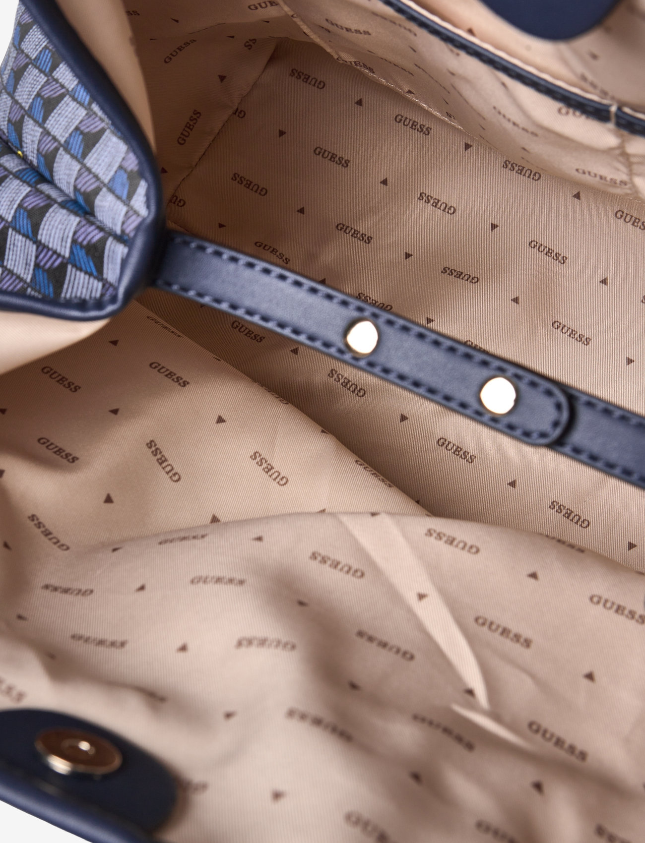 GUESS - G WAVE LARGE 2 IN 1 TOTE - shoppers - blue logo - 4