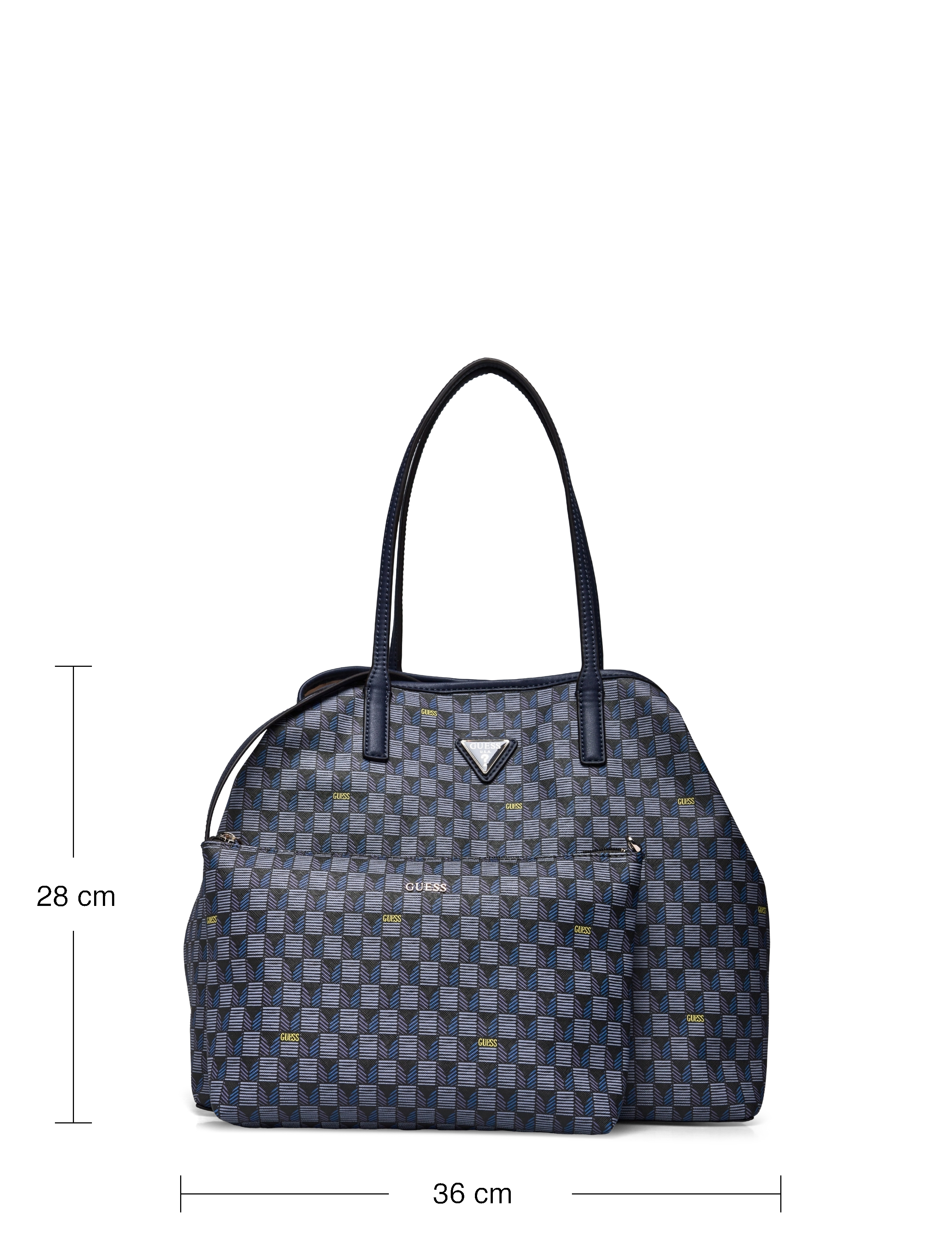 GUESS - G WAVE LARGE 2 IN 1 TOTE - blue logo - 5